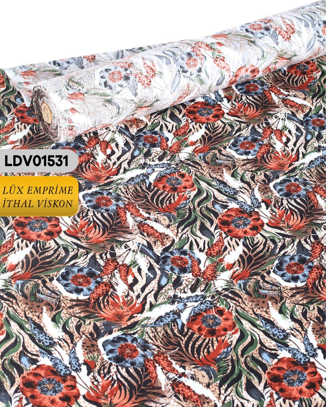 Dar En Pamuk Viskon Kumaş ( TEK EN ) 90cm-LDV01531