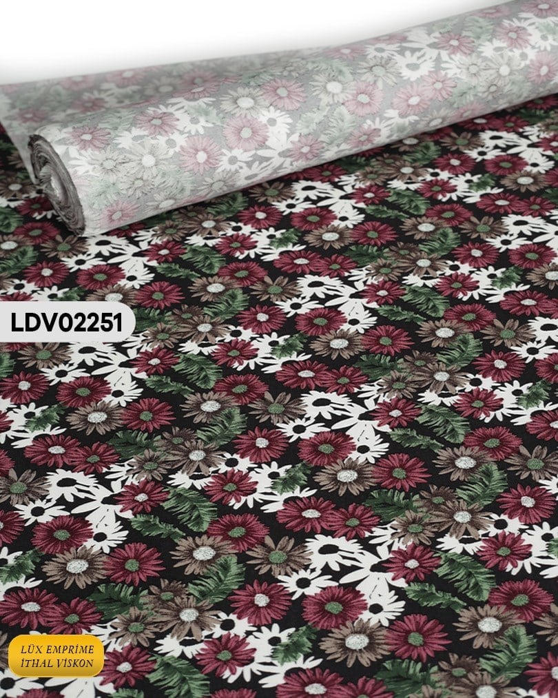 Dar En Pamuk Viskon Kumaş ( TEK EN ) 90cm-LDV02251