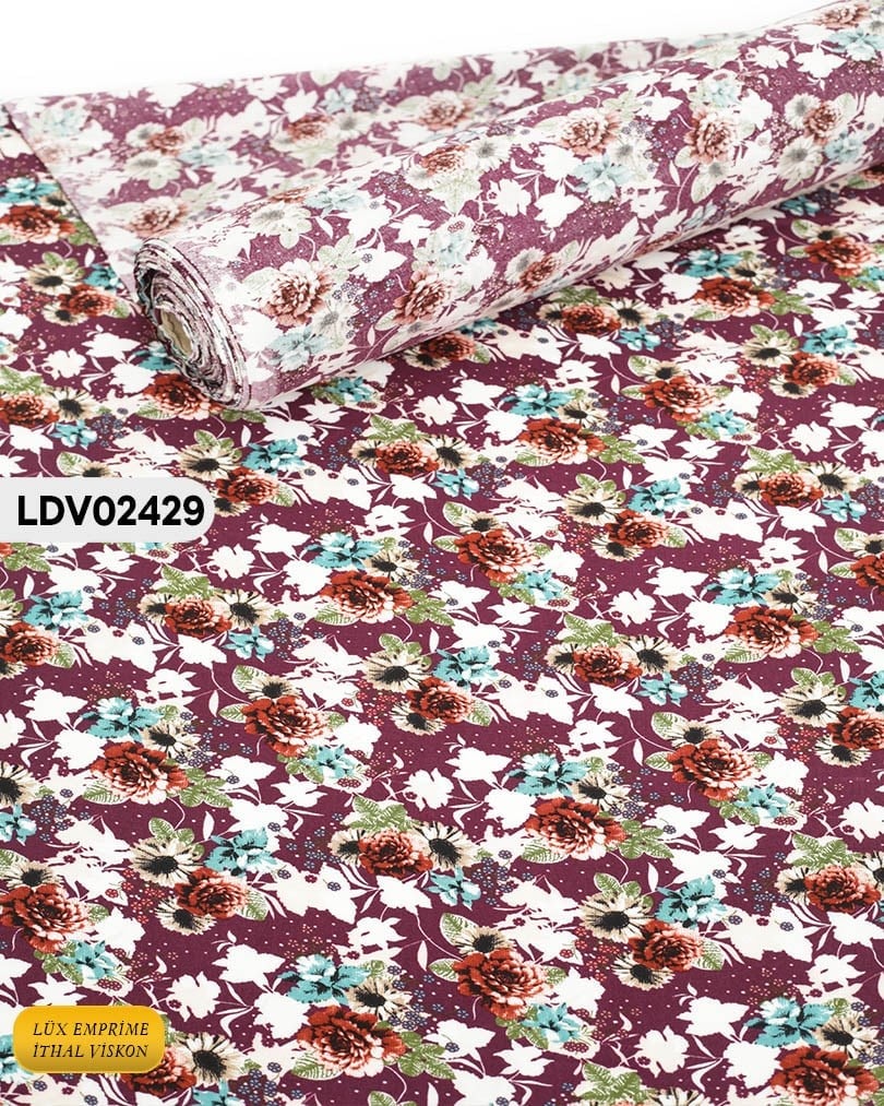 Dar En Pamuk Viskon Kumaş ( TEK EN ) 90cm-LDV02429
