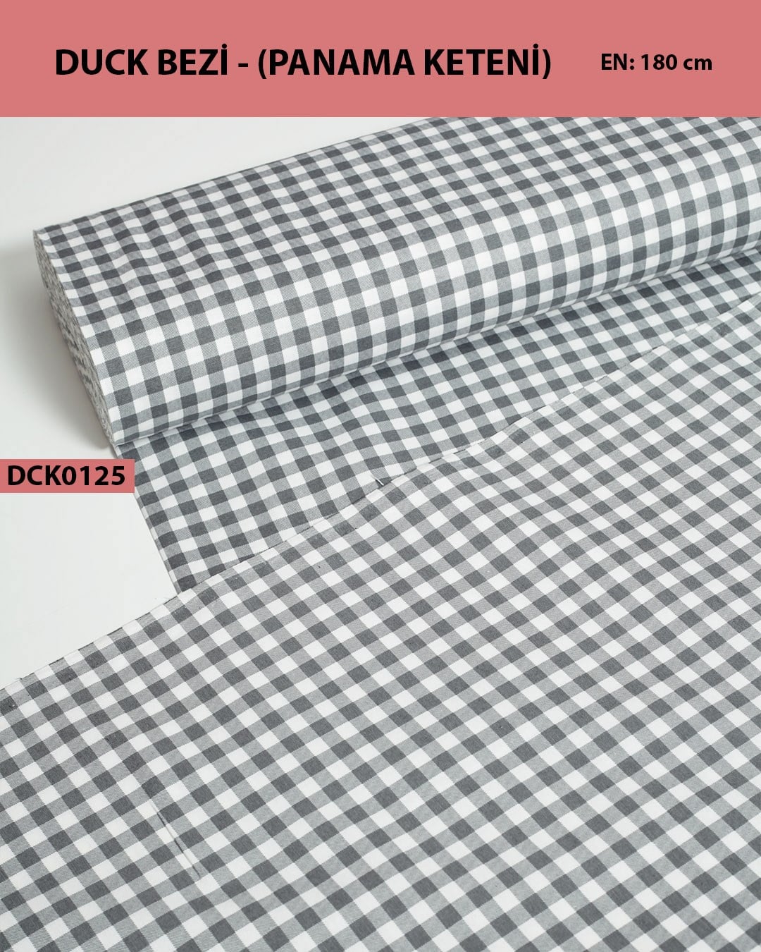 Desenli Duck Bezi (Panama Keteni) Kumaş En 180 cm-DCK0125-25