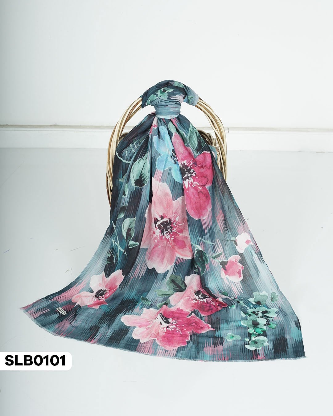 Desenli Lüxs Bambu Şal SLB0101-5701