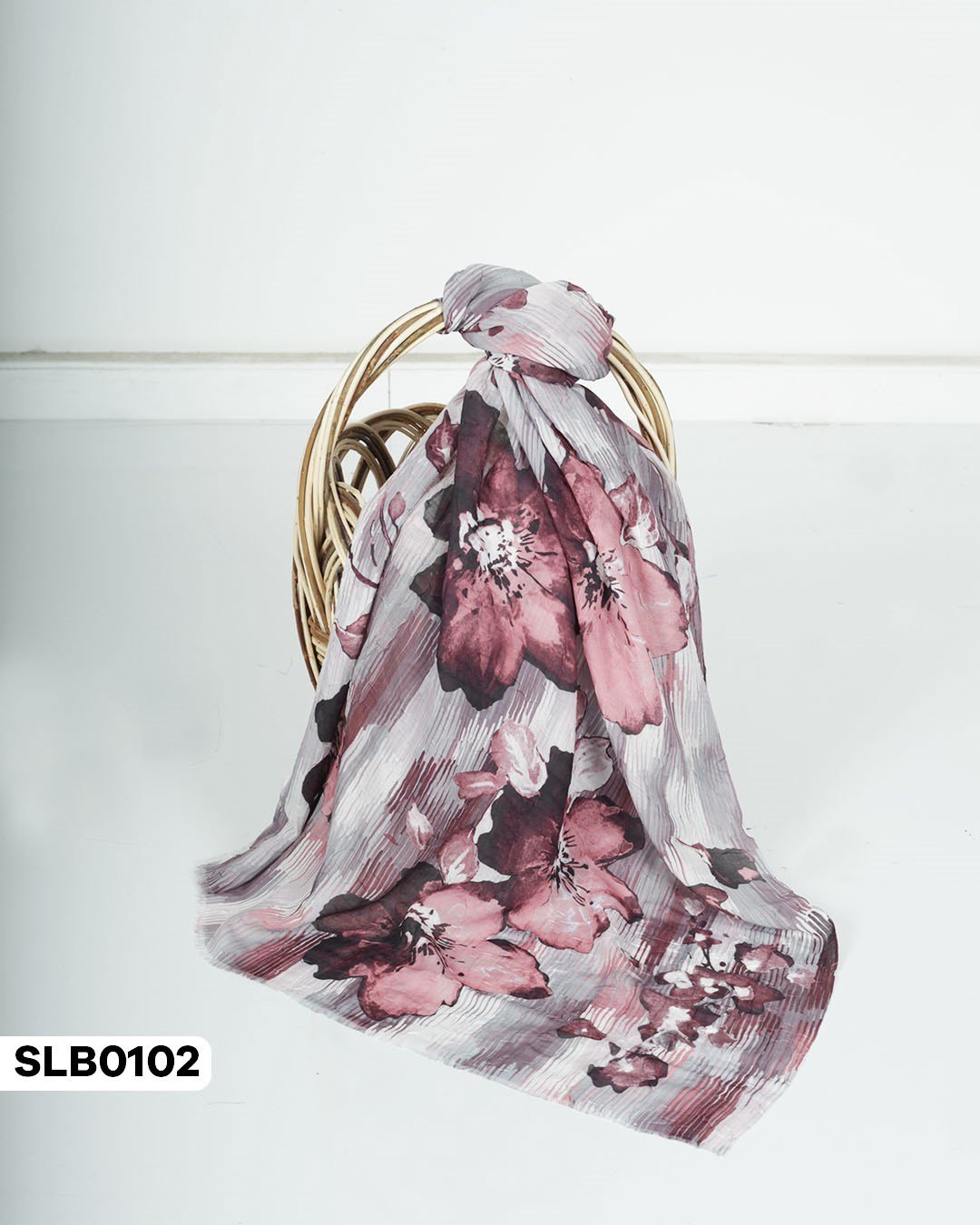 Desenli Lüxs Bambu Şal SLB0102-5702