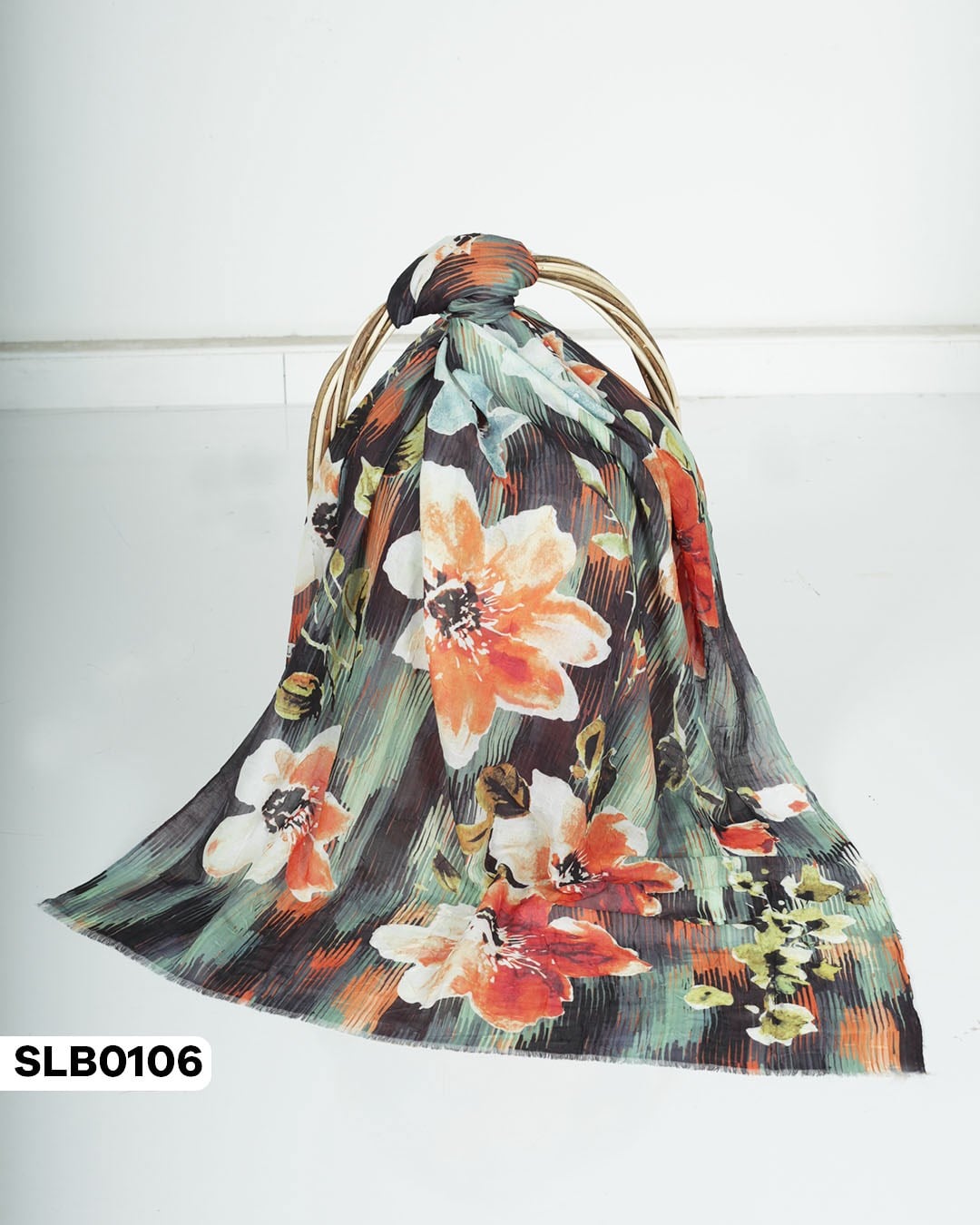 Desenli Lüxs Bambu Şal SLB0106-5706