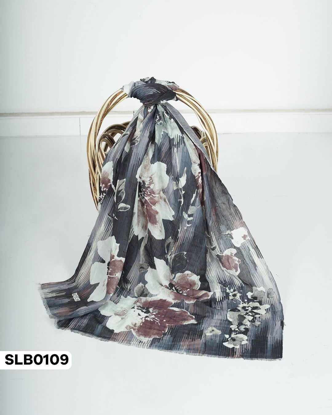 Desenli Lüxs Bambu Şal SLB0109-5709