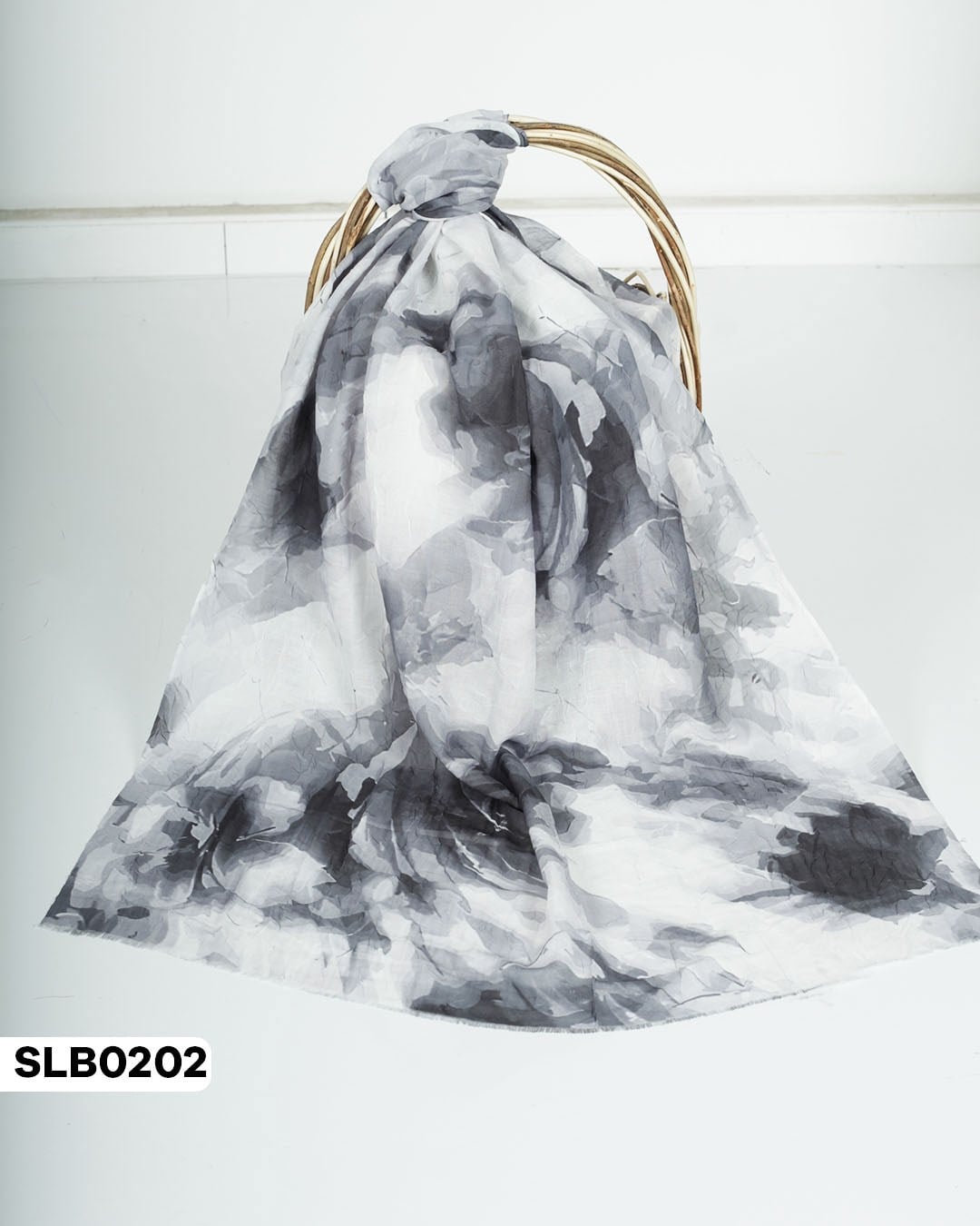 Desenli Lüxs Bambu Şal SLB0202-5724