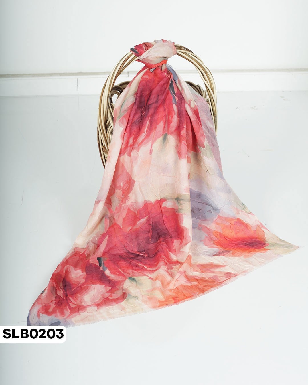 Desenli Lüxs Bambu Şal SLB0203-5737