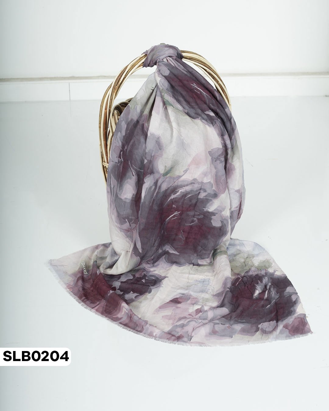 Desenli Lüxs Bambu Şal SLB0204-5738