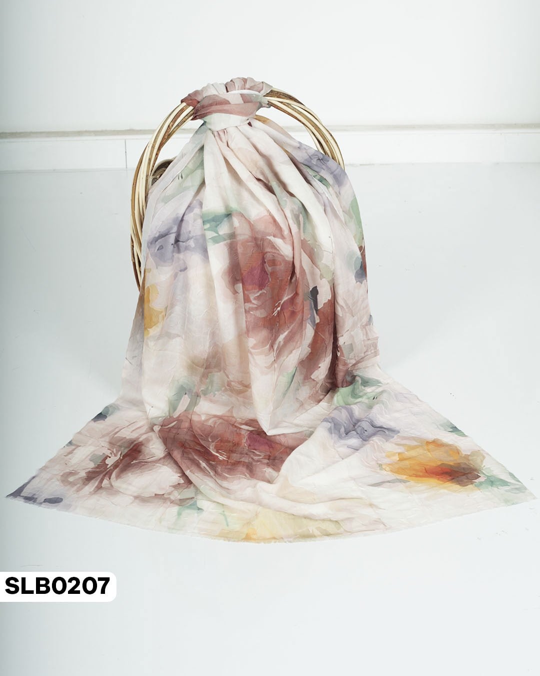 Desenli Lüxs Bambu Şal SLB0207-5741