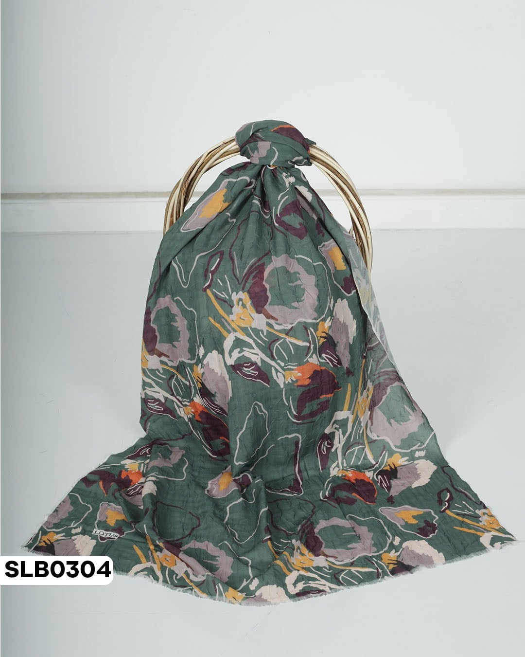 Desenli Lüxs Bambu Şal SLB0304-5629