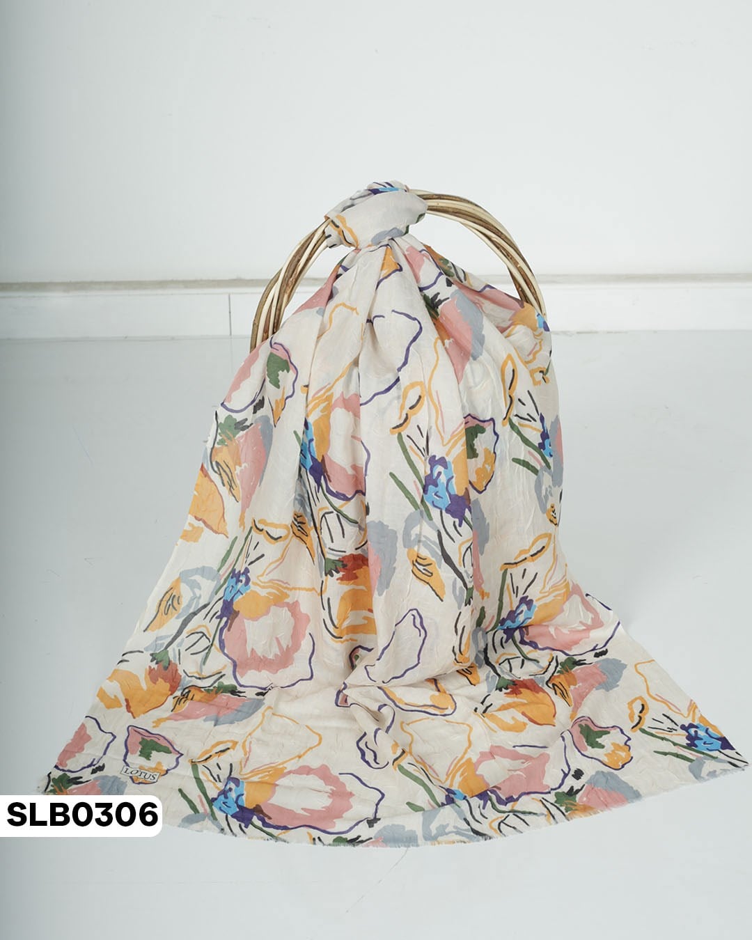 Desenli Lüxs Bambu Şal SLB0306-5503