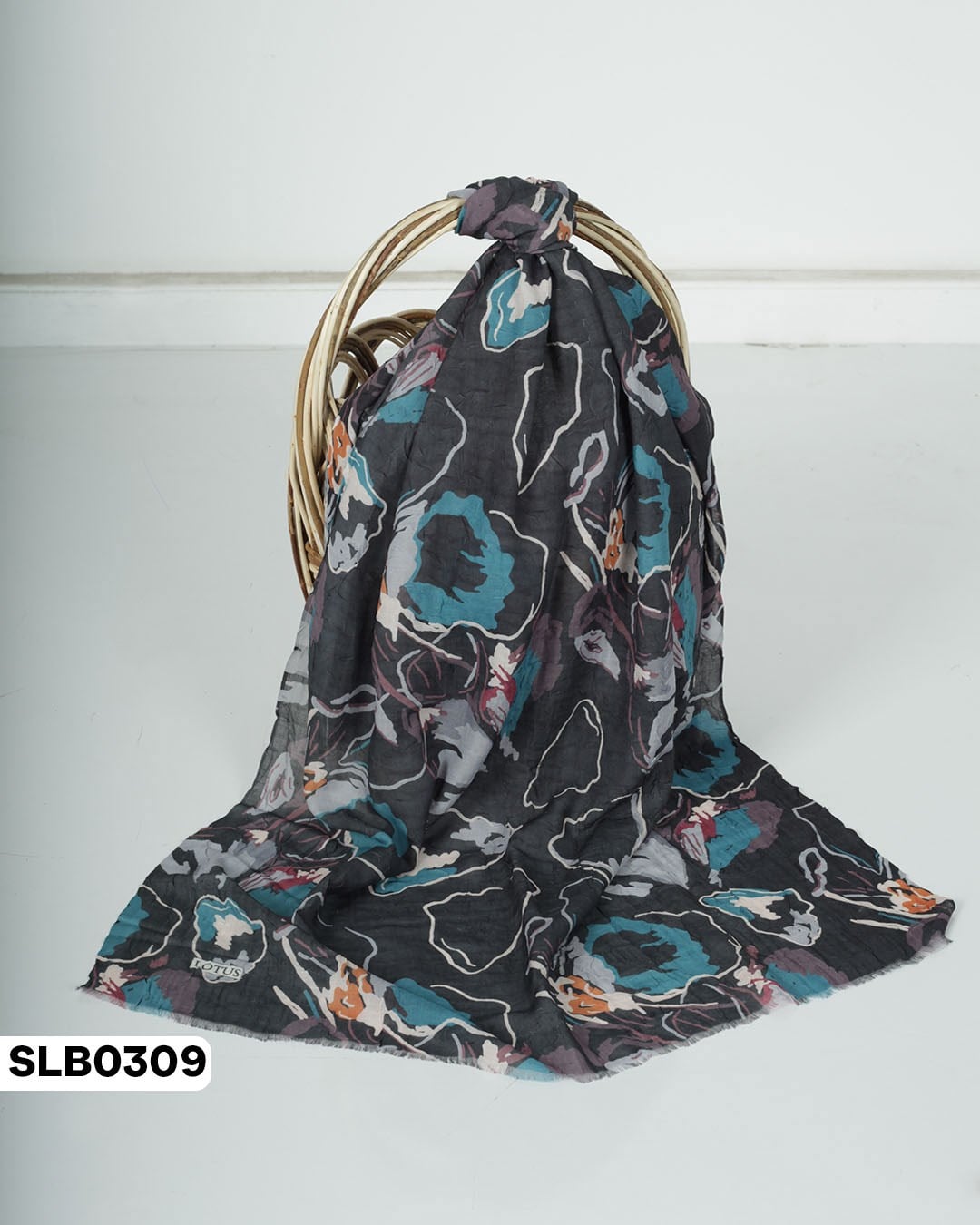 Desenli Lüxs Bambu Şal SLB0309-5508