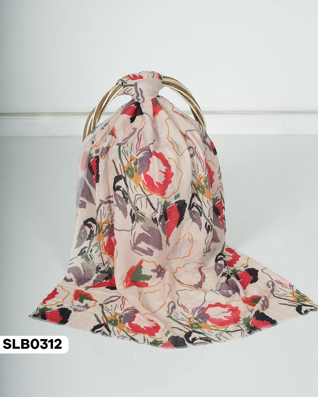 Desenli Lüxs Bambu Şal SLB0312-5515