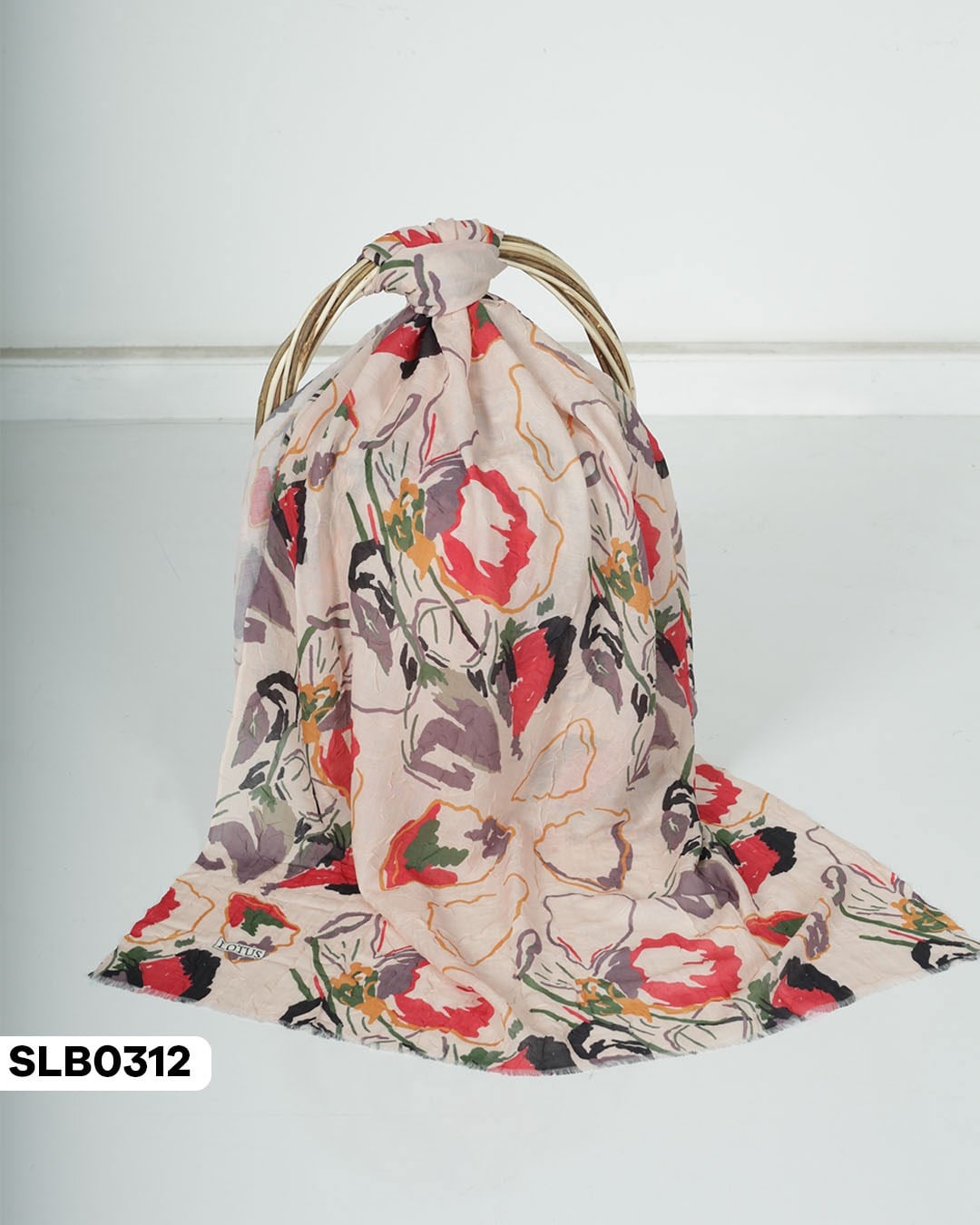 Desenli Lüxs Bambu Şal SLB0312-5515