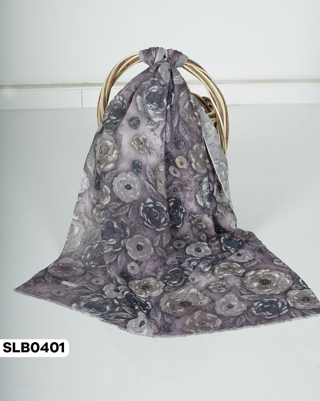 Desenli Lüxs Bambu Şal SLB0401-5517