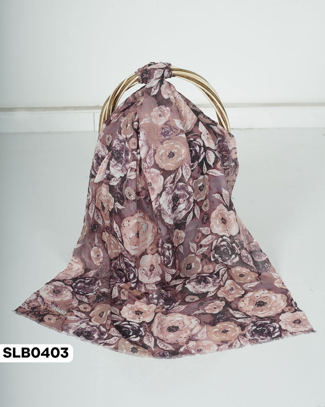 Desenli Lüxs Bambu Şal SLB0403-5522
