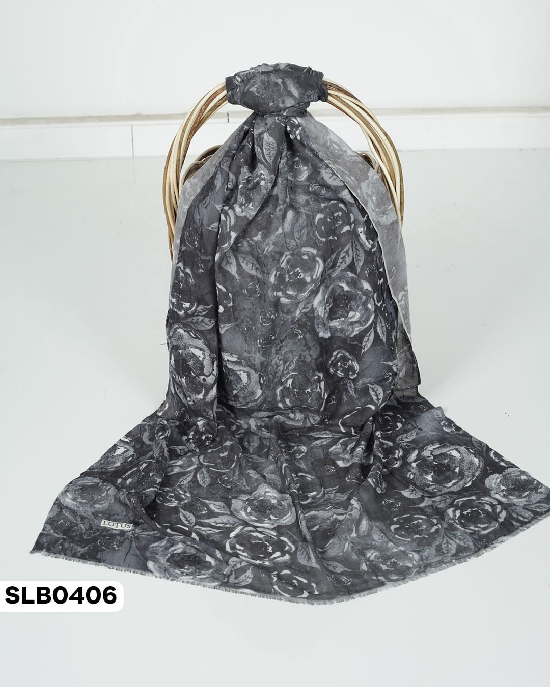 Desenli Lüxs Bambu Şal SLB0406-5525