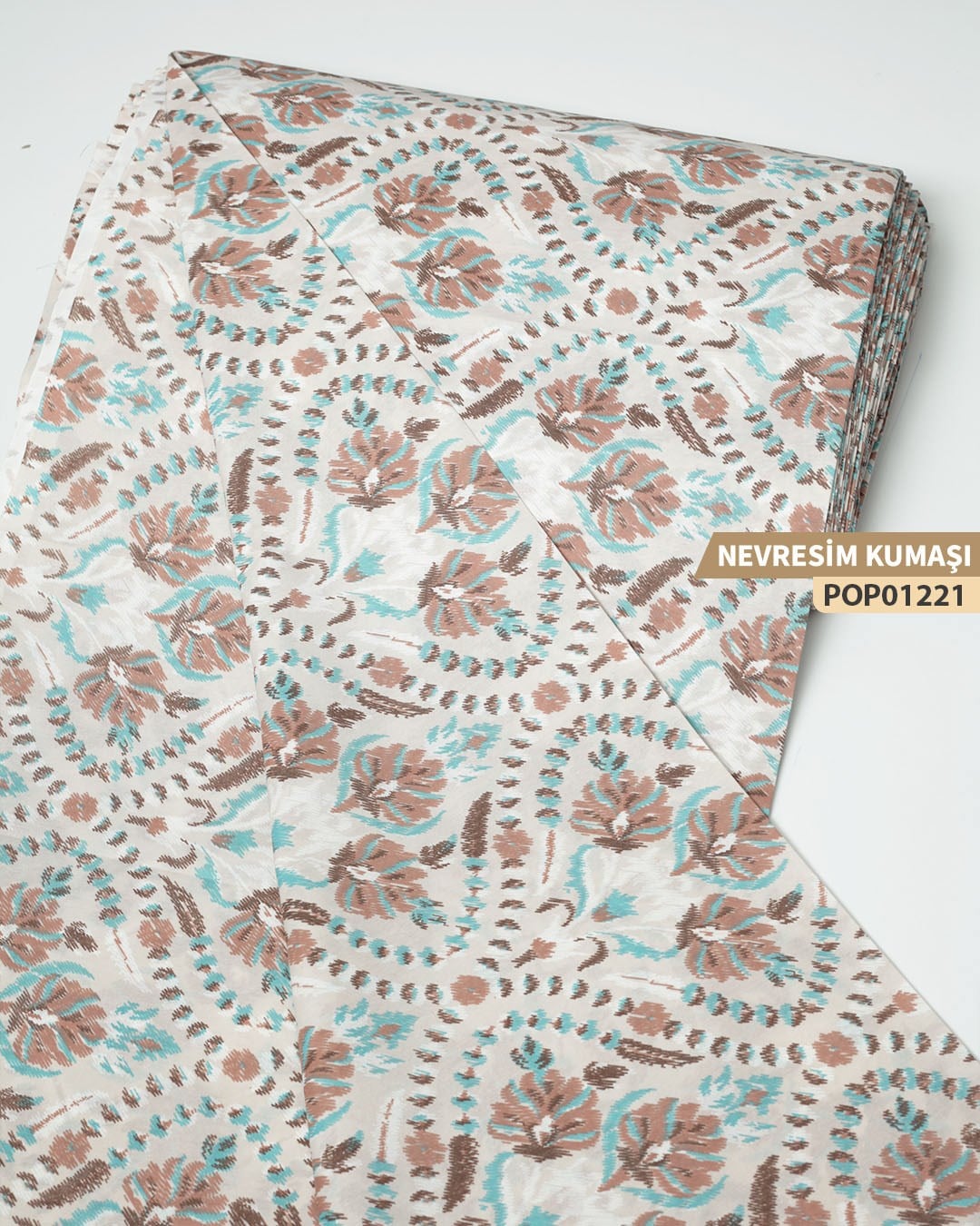 DESENLİ Poplin Nevresim Kumaşı En 240 cm-POP01221-221