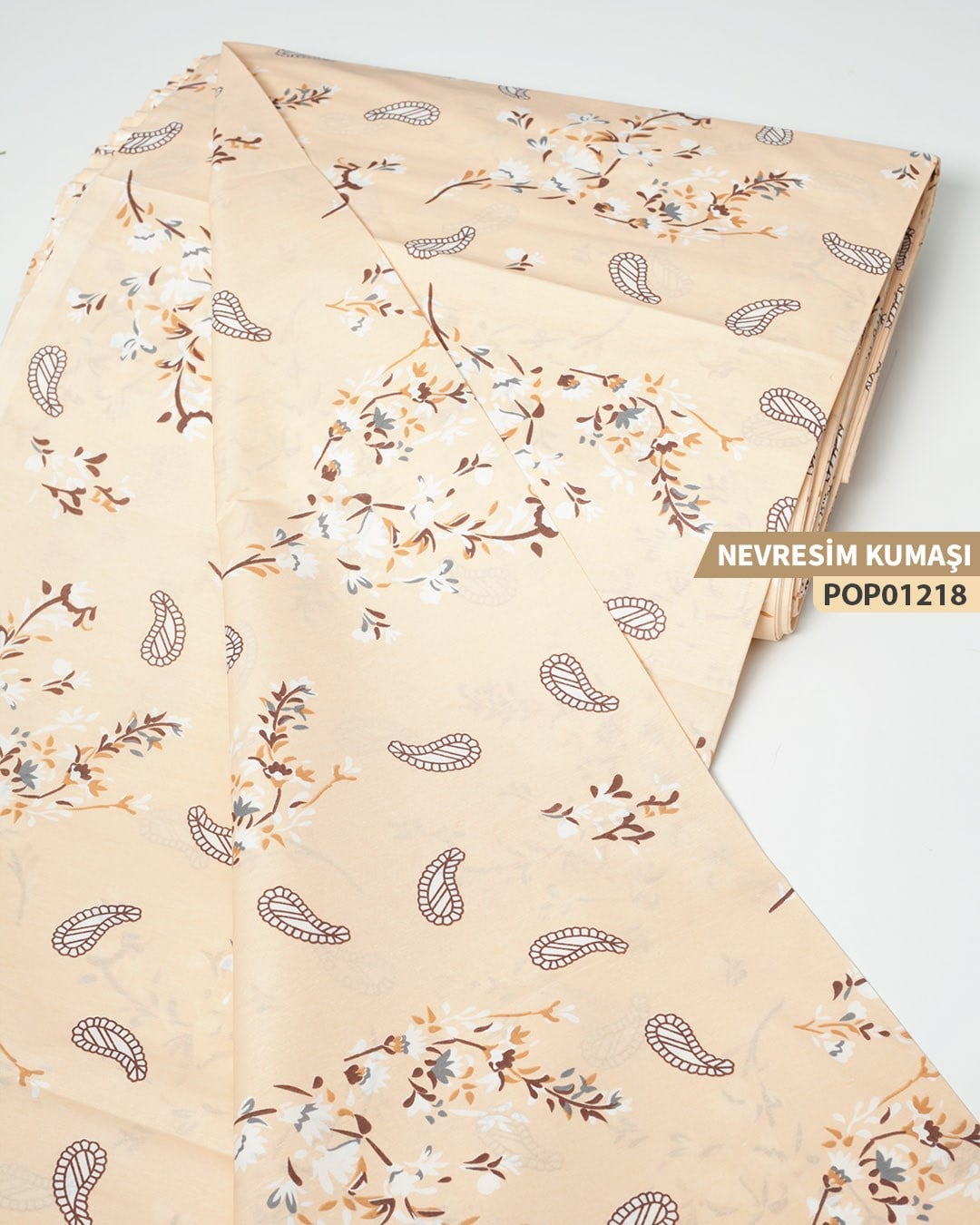 DESENLİ Poplin Nevresim Kumaşı En 240 cm-POP01218-218