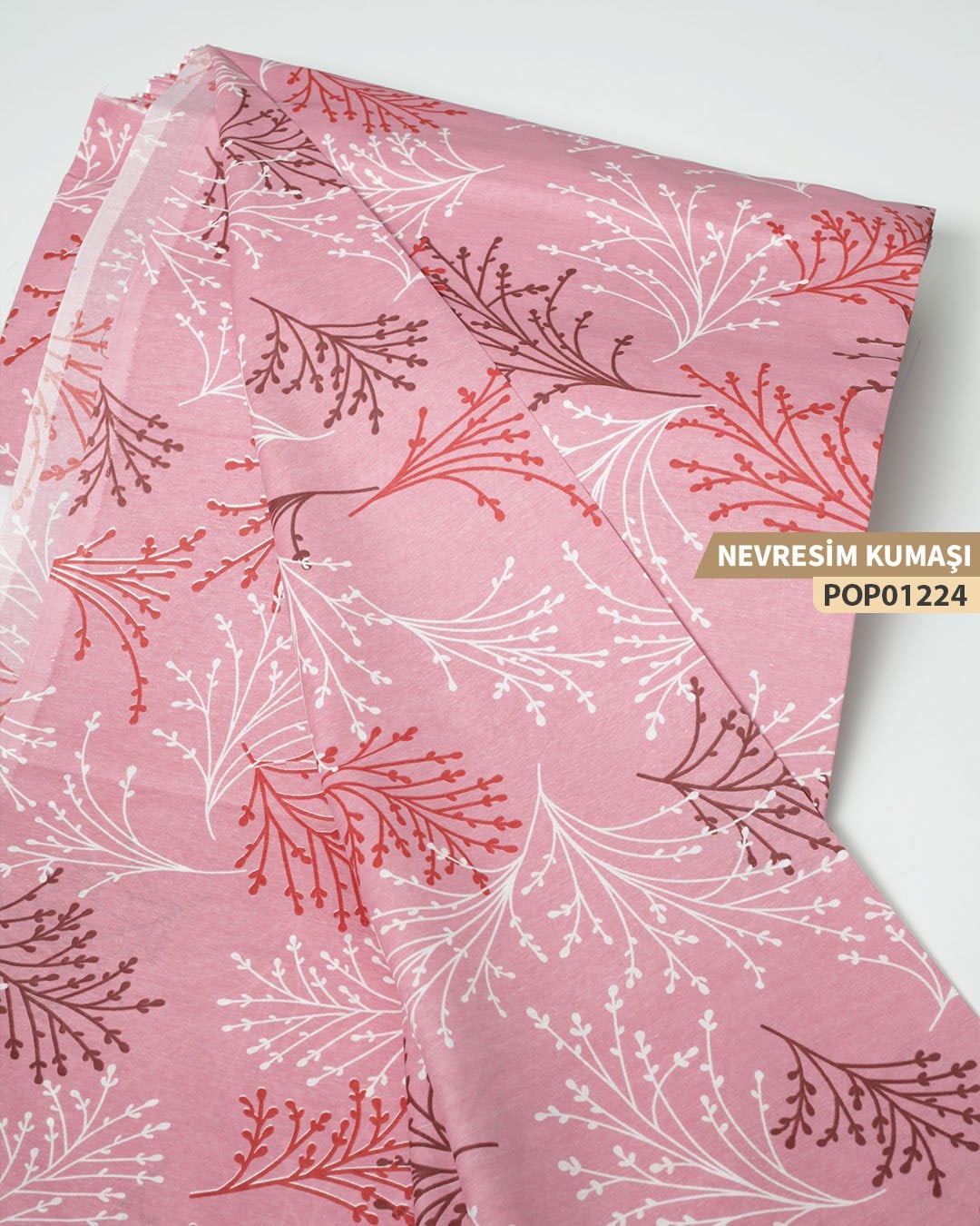 DESENLİ Poplin Nevresim Kumaşı En 240 cm-POP01224-224