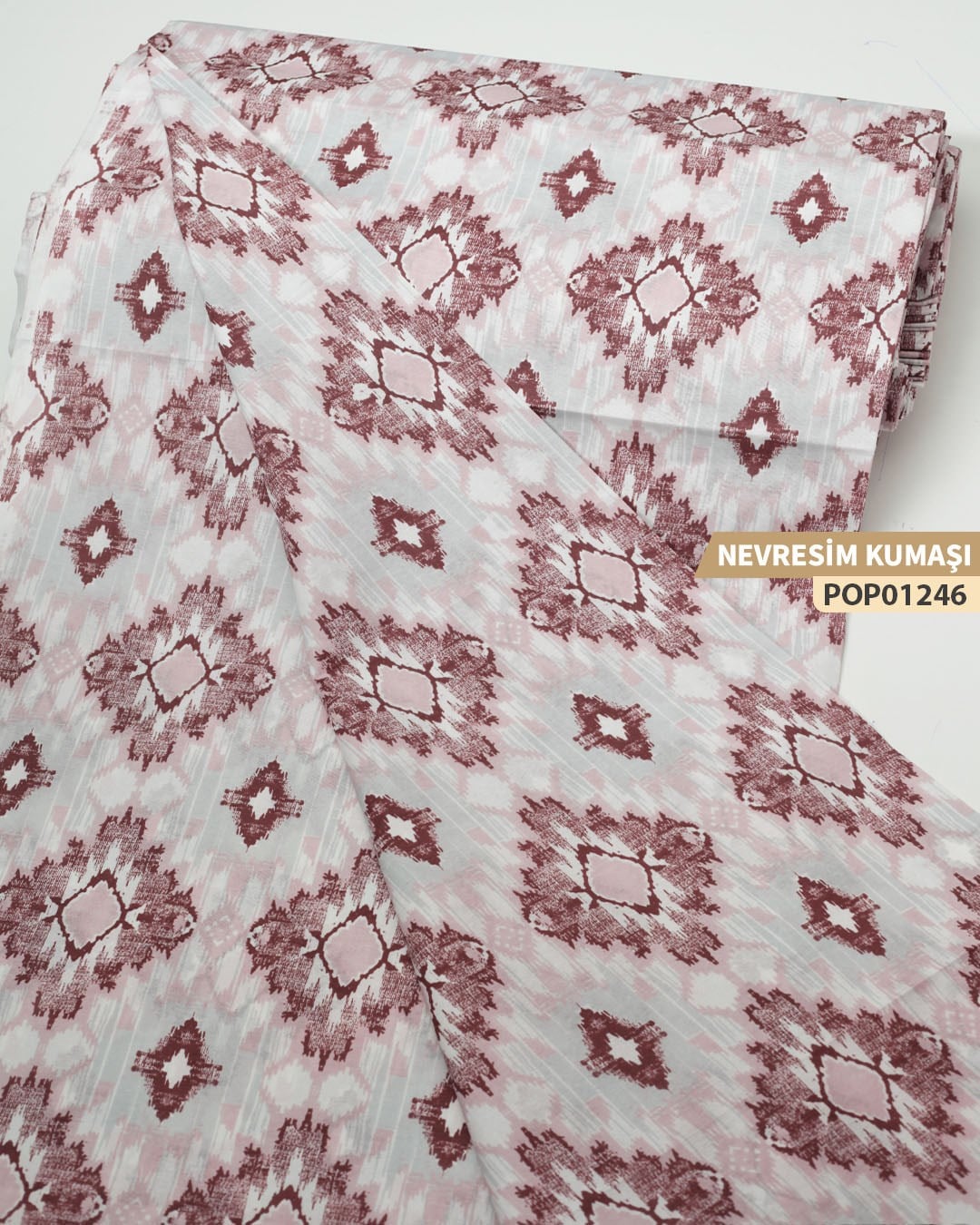 DESENLİ Poplin Nevresim Kumaşı En 240 cm-POP01246-246