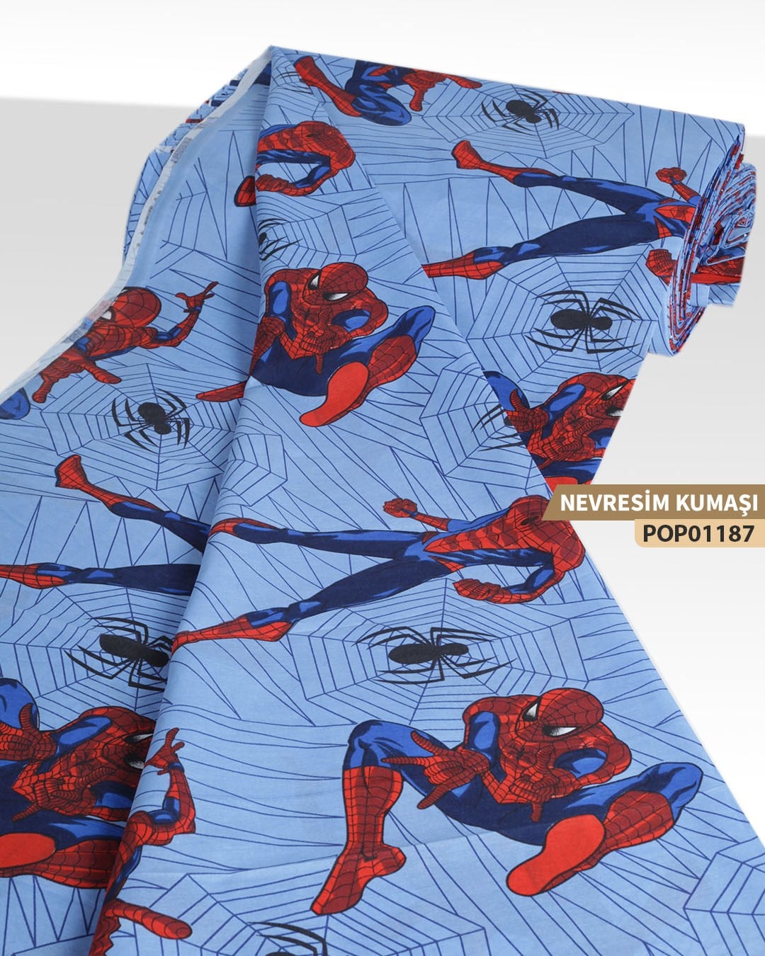 DESENLİ Poplin Nevresim Kumaşı En 240 cm-POP01187-187
