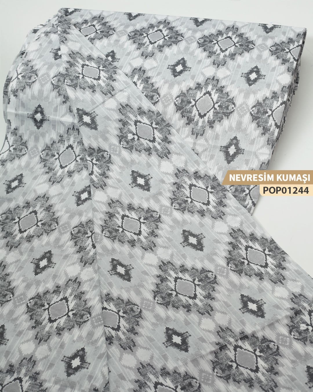 DESENLİ Poplin Nevresim Kumaşı En 240 cm-POP01244-244