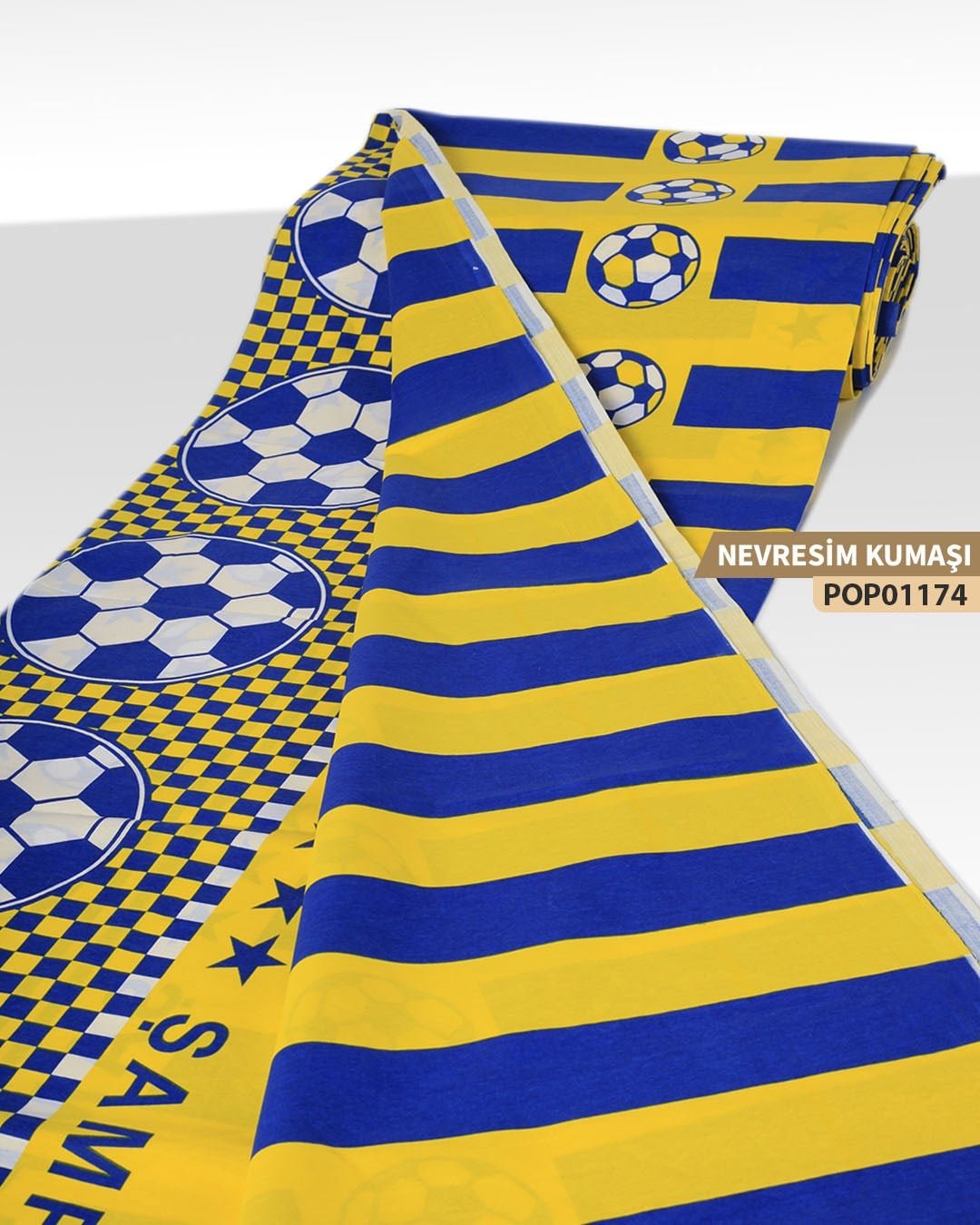 DESENLİ Poplin Nevresim Kumaşı En 240 cm-POP01174-174