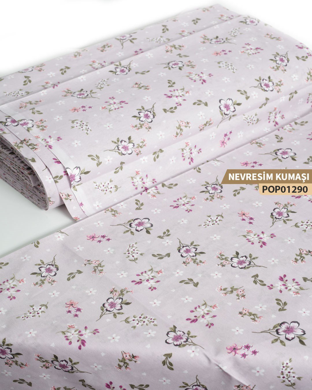 DESENLİ Poplin Nevresim Kumaşı En 240 cm-POP01290-290