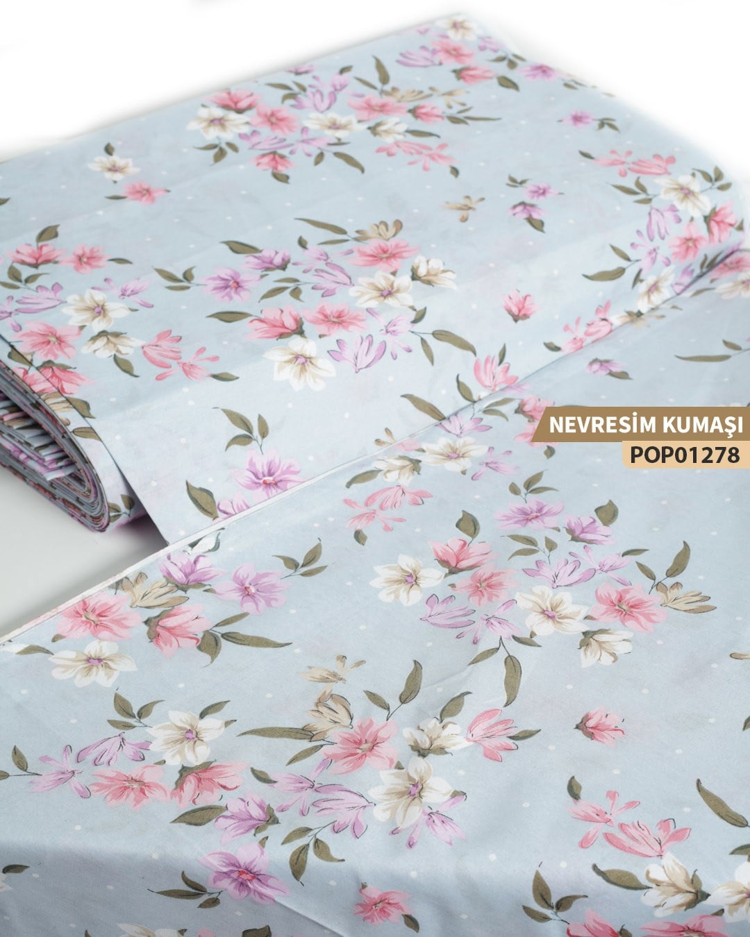 DESENLİ Poplin Nevresim Kumaşı En 240 cm-POP01278-278