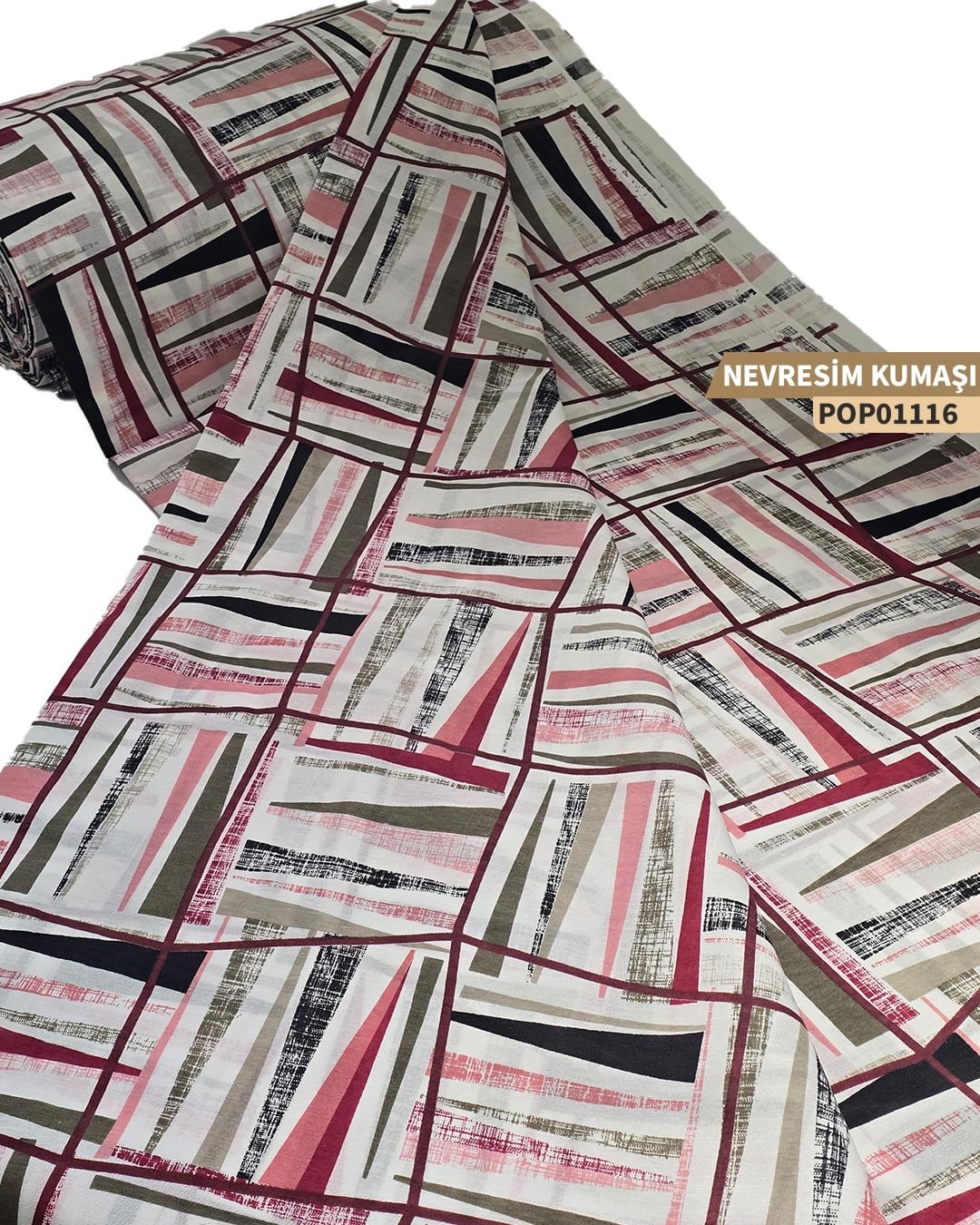 DESENLİ Poplin Nevresim Kumaşı En 240 cm-POP01103-116