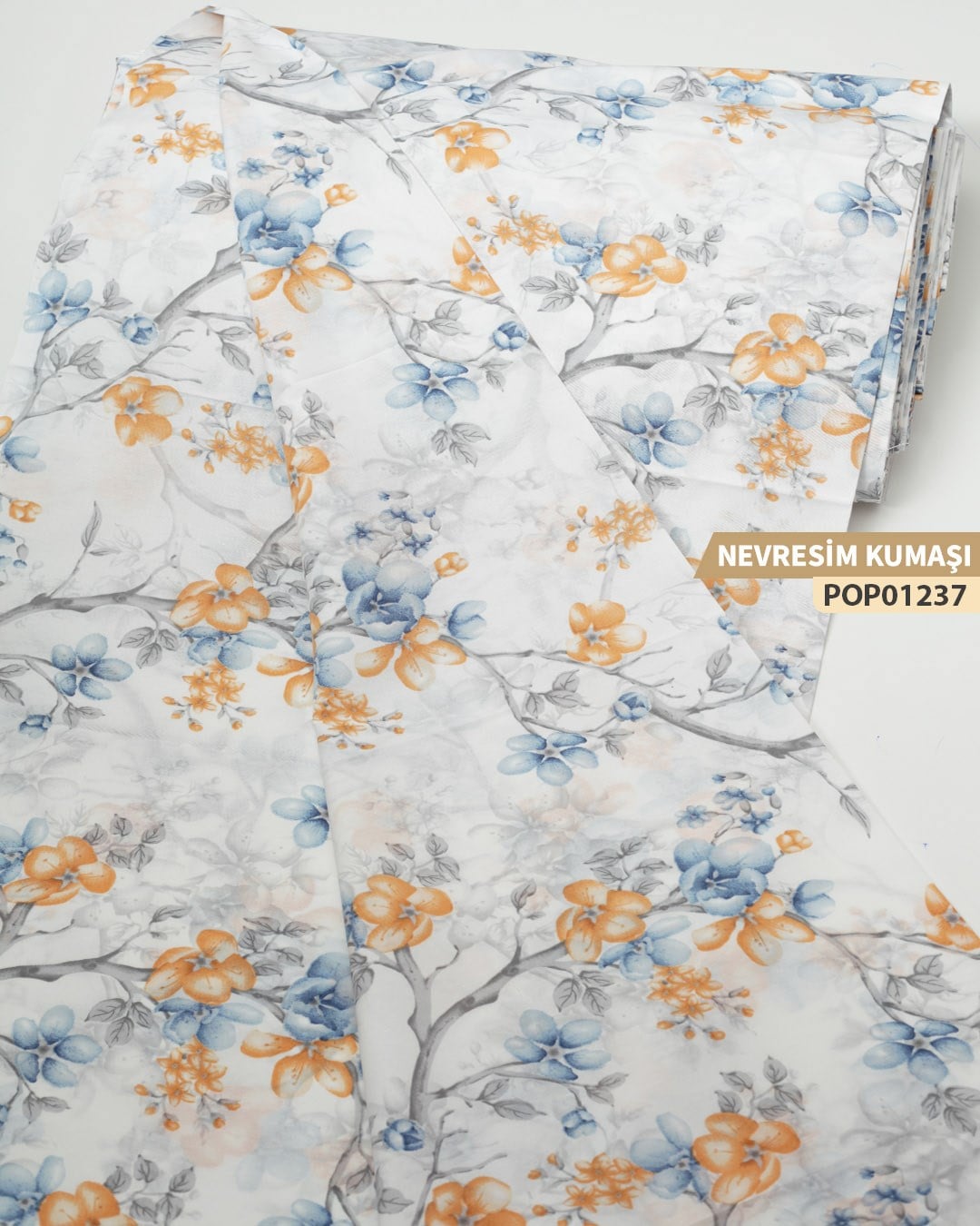 DESENLİ Poplin Nevresim Kumaşı En 240 cm-POP01237-237