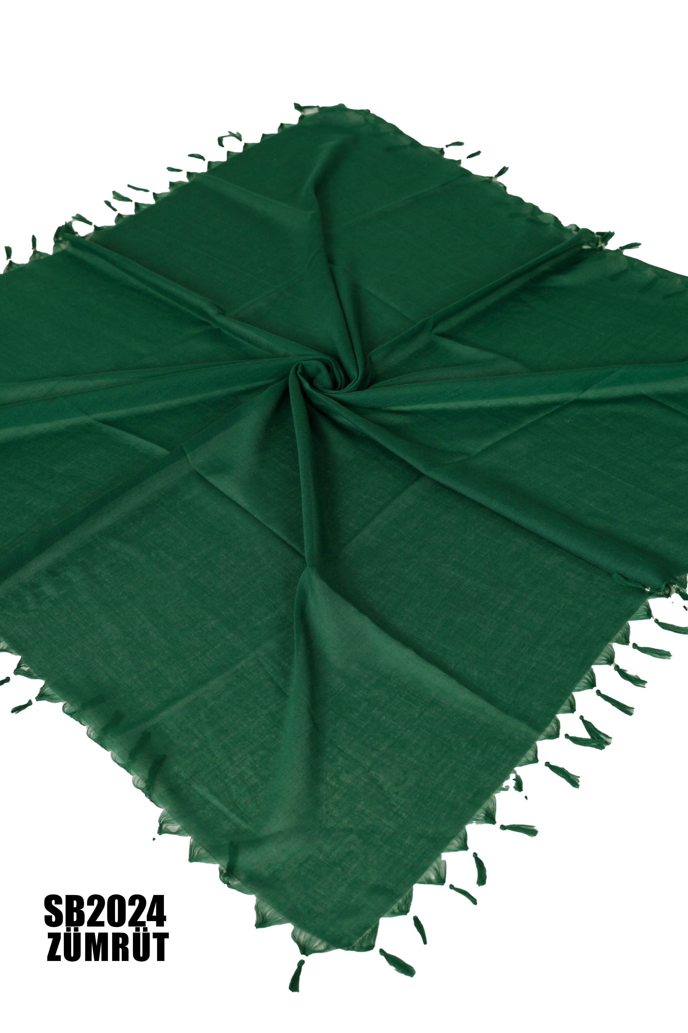 DİMİ 110*110 CM COTTON SÖKME BONCUKLU EŞARP SB2024-6104