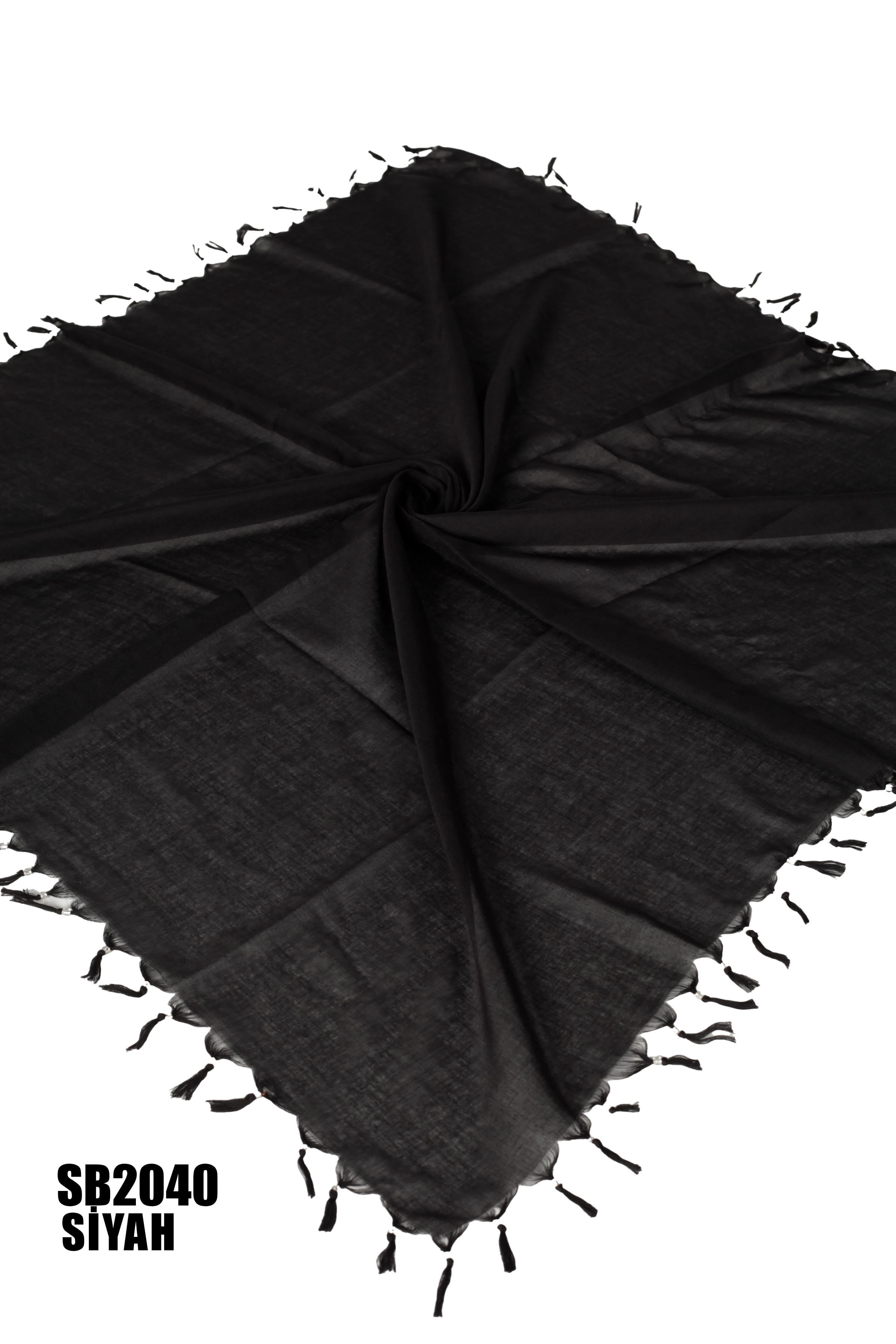 DİMİ 110*110 CM COTTON SÖKME BONCUKLU EŞARP SB2040-6133