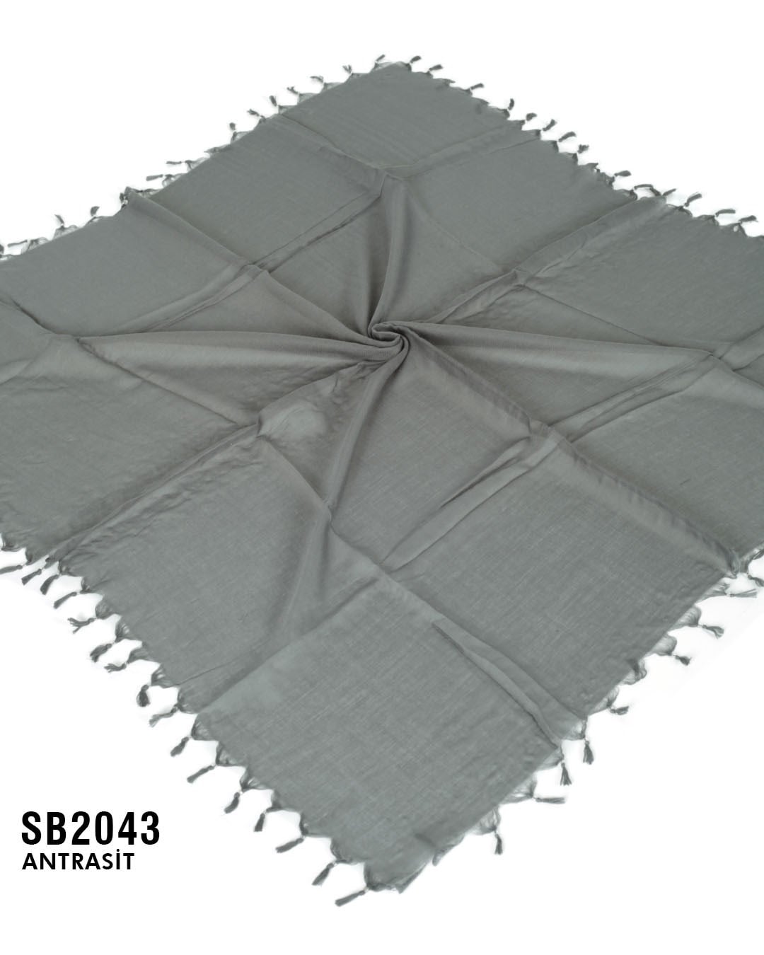 DİMİ 110*110 CM COTTON SÖKME BONCUKLU EŞARP SB2043-6120