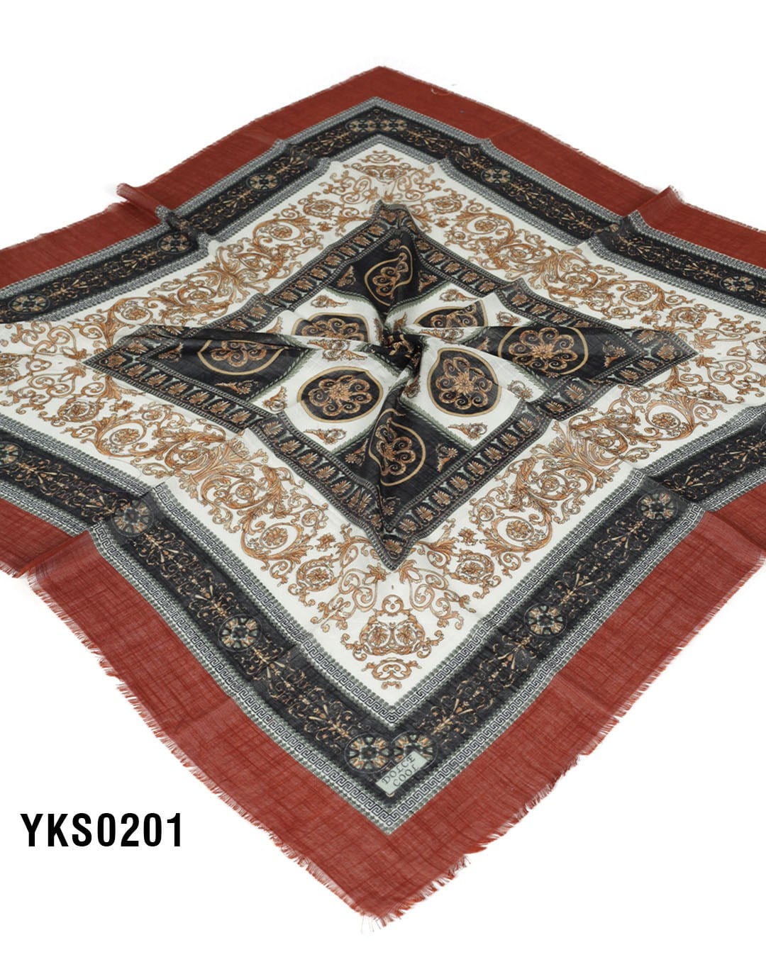 DOLCE COOL 100*100cm Flamlı Eşarp YKS0201-1501