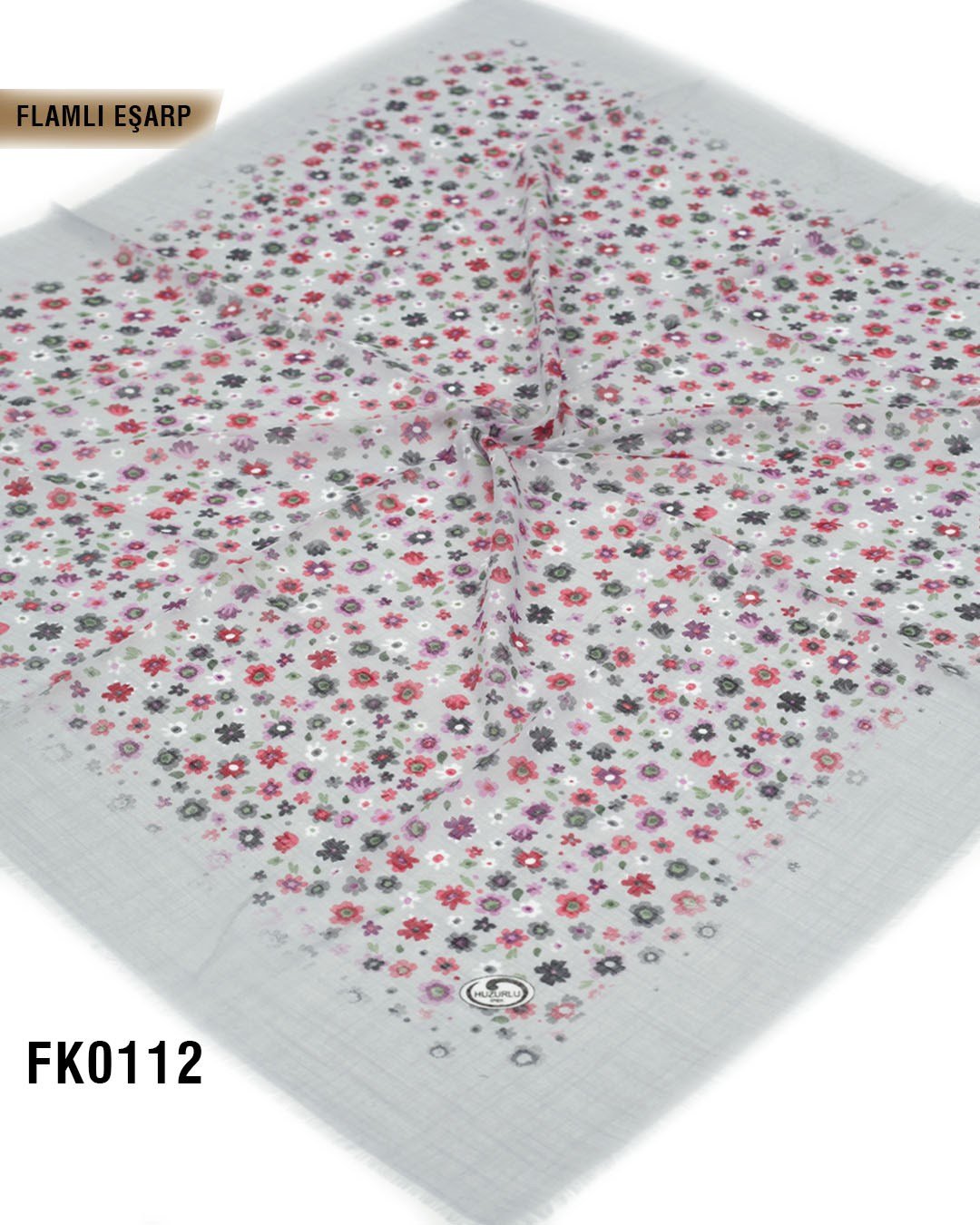 DOLCE İpek 100*100cm Flamlı Eşarp FK0112-4303