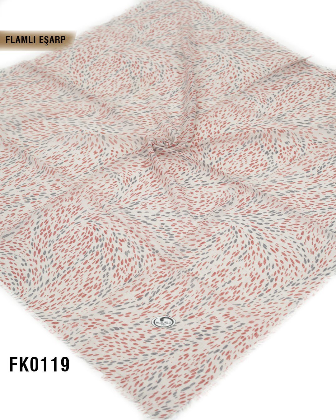 DOLCE İpek 100*100cm Flamlı Eşarp FK0119-4310