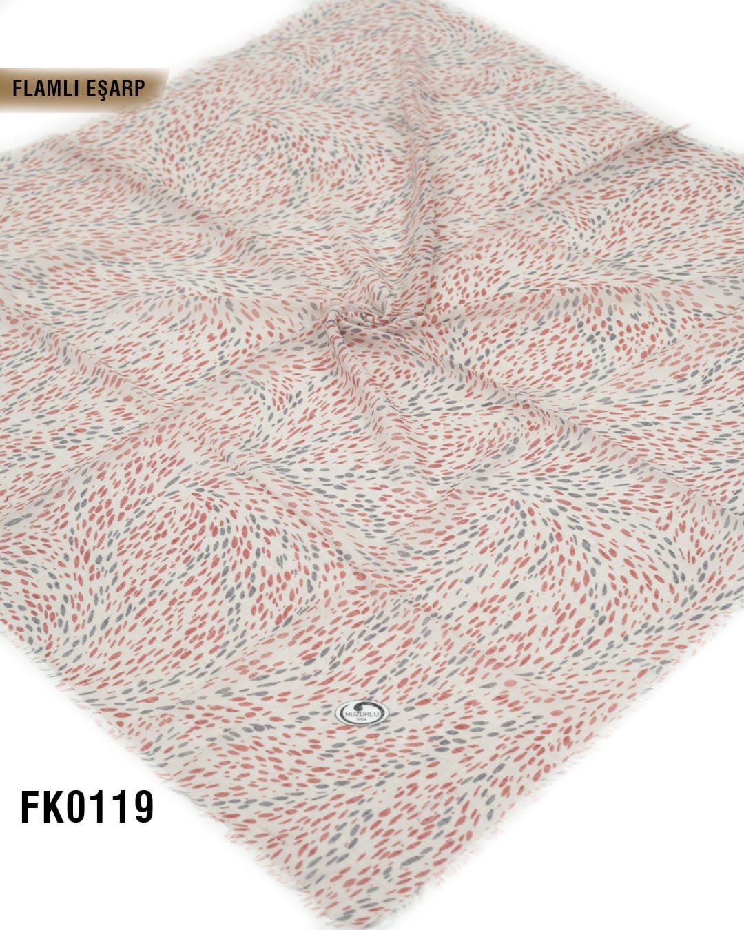 DOLCE İpek 100*100cm Flamlı Eşarp FK0119-4310