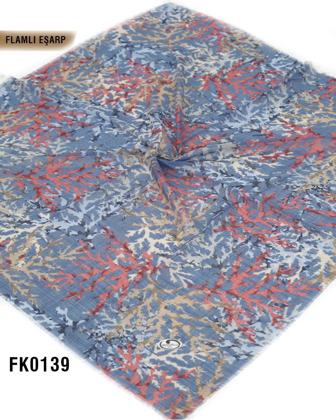 DOLCE İpek 100*100cm Flamlı Eşarp FK0139-4330