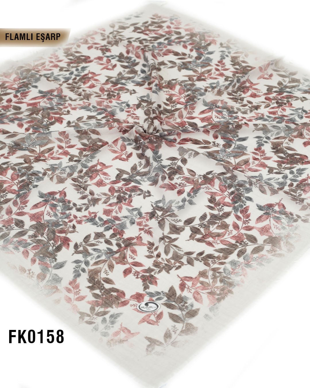 DOLCE İpek 100*100cm Flamlı Eşarp FK0158-4213