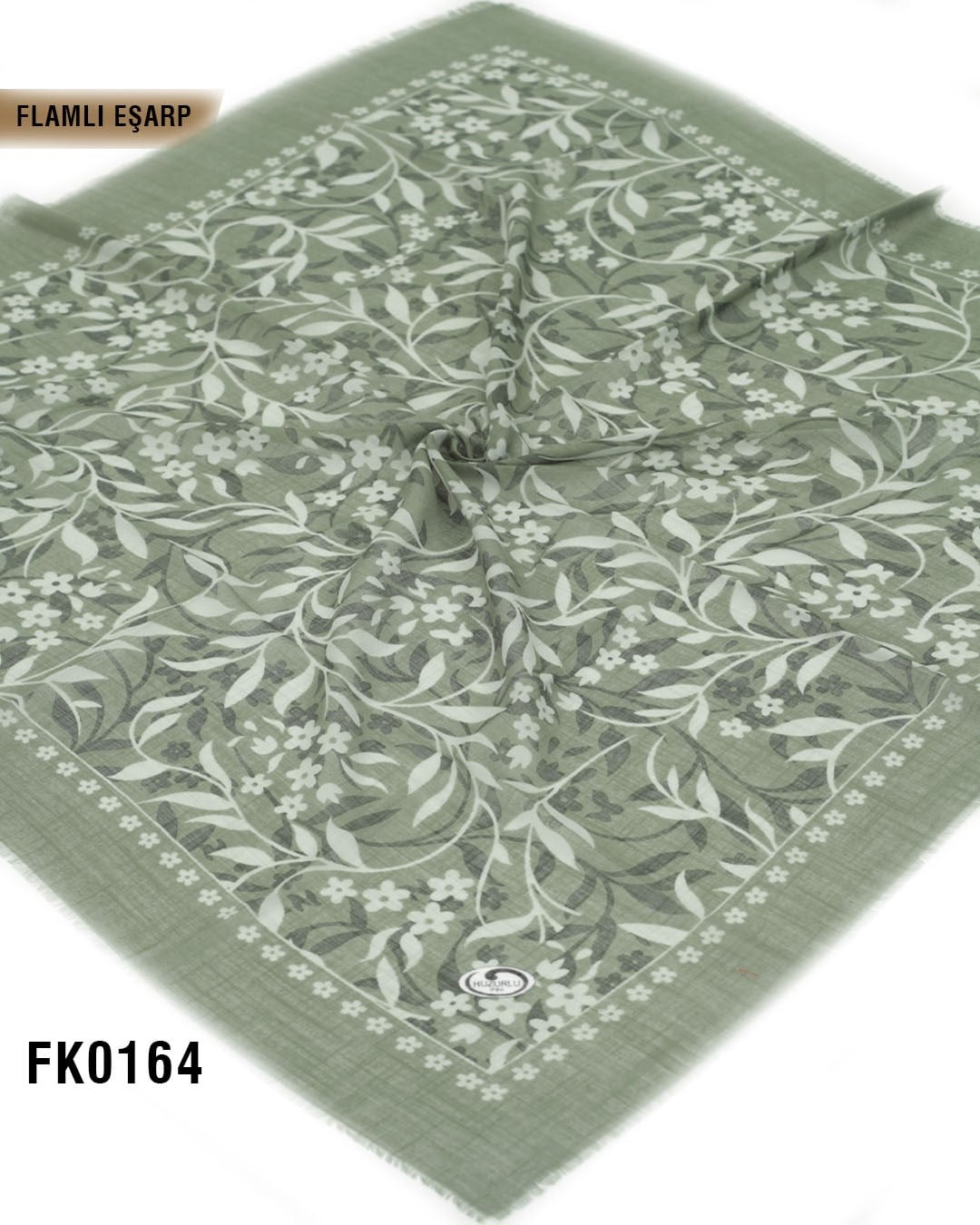 DOLCE İpek 100*100cm Flamlı Eşarp FK0164-4219