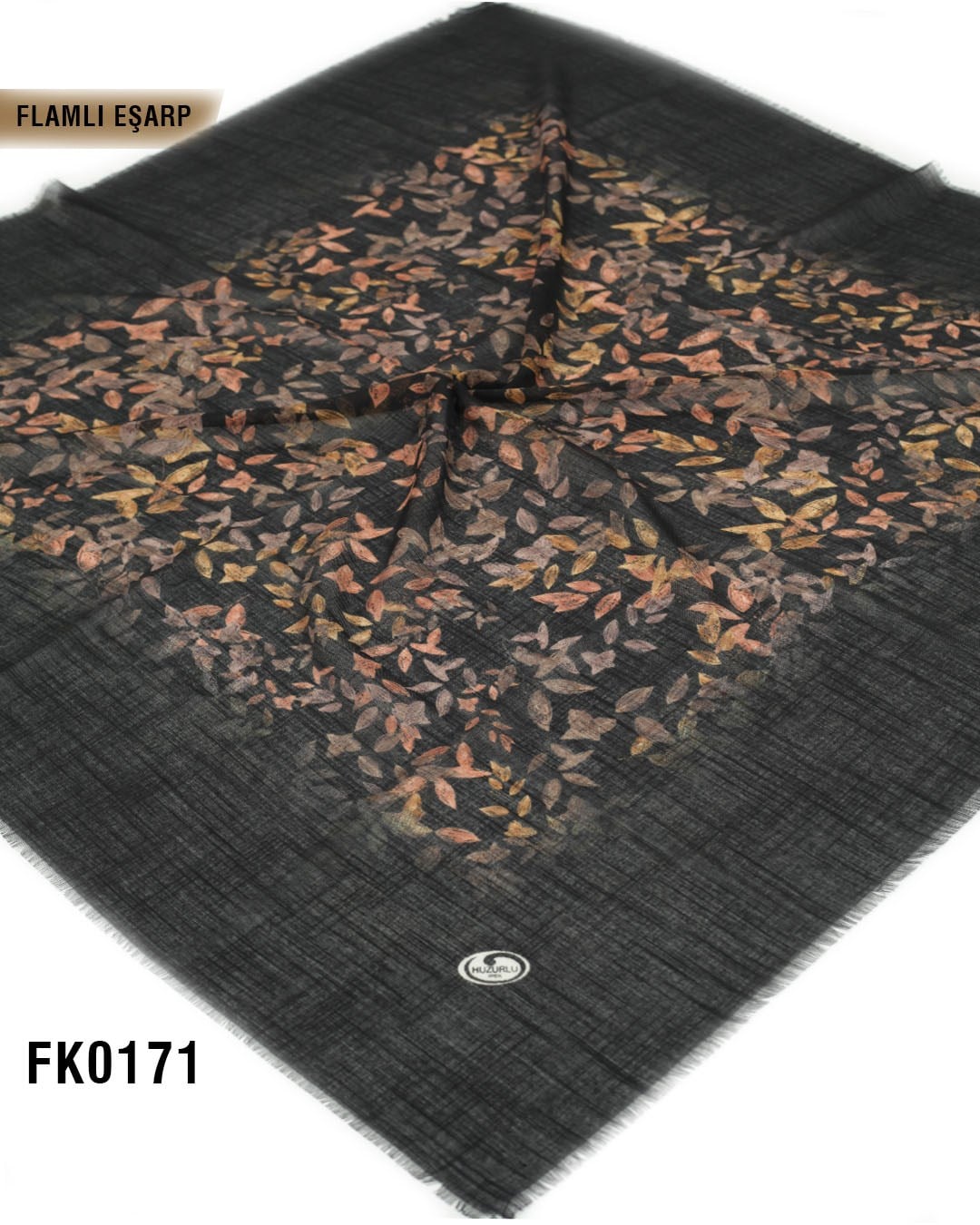 DOLCE İpek 100*100cm Flamlı Eşarp FK0171-4226