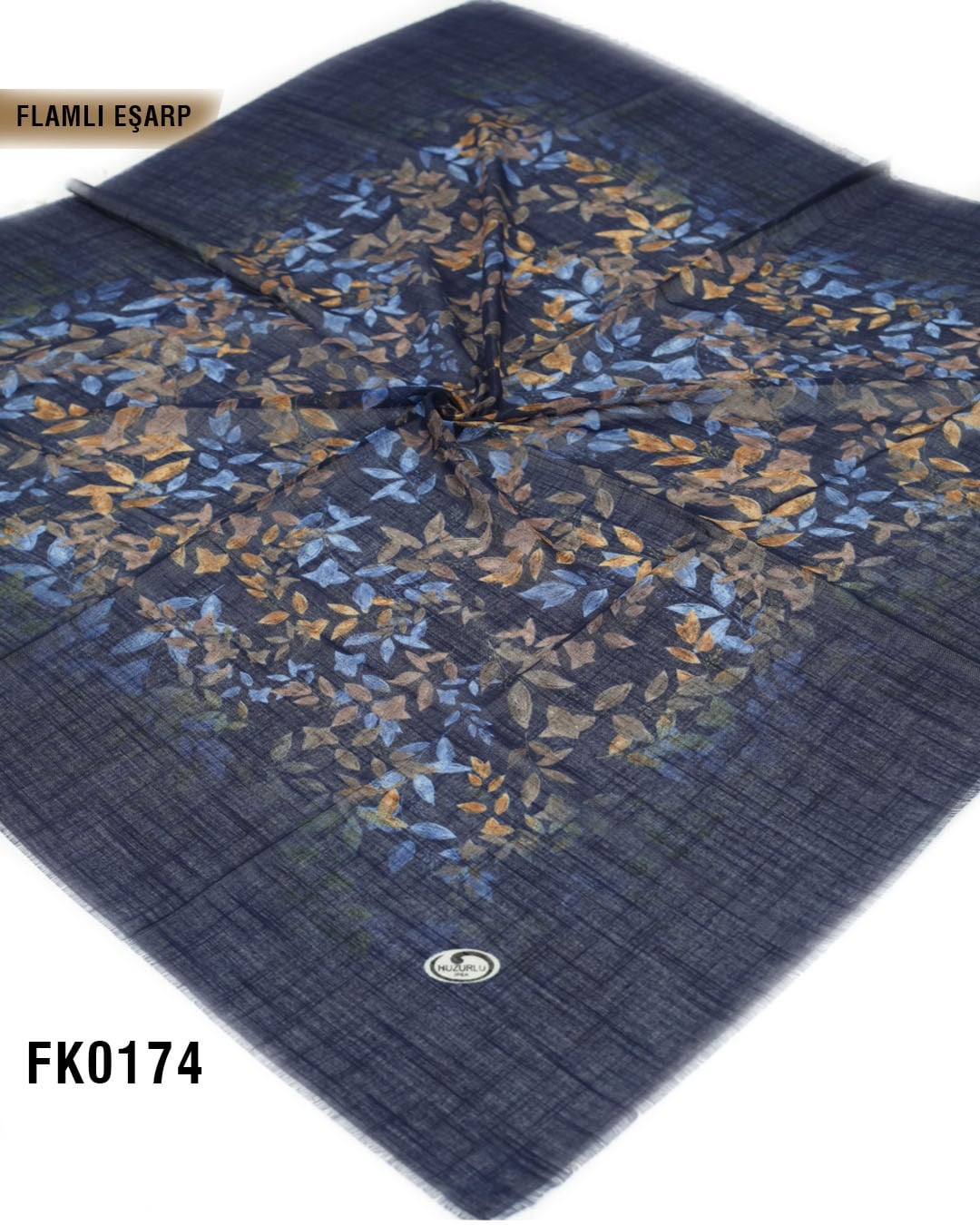 DOLCE İpek 100*100cm Flamlı Eşarp FK0174-4229
