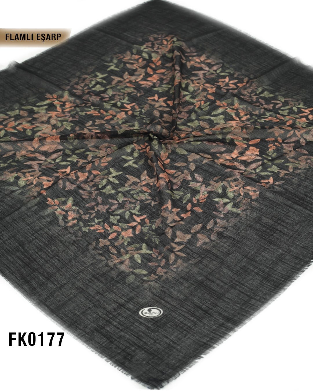 DOLCE İpek 100*100cm Flamlı Eşarp FK0177-4232