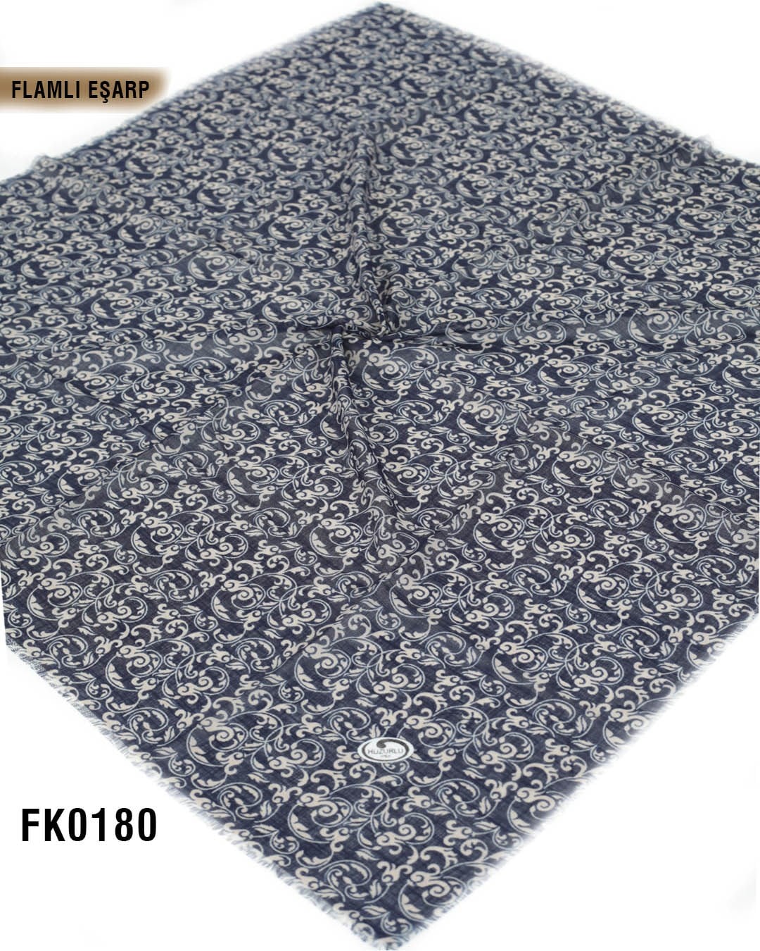 DOLCE İpek 100*100cm Flamlı Eşarp FK0180-4235