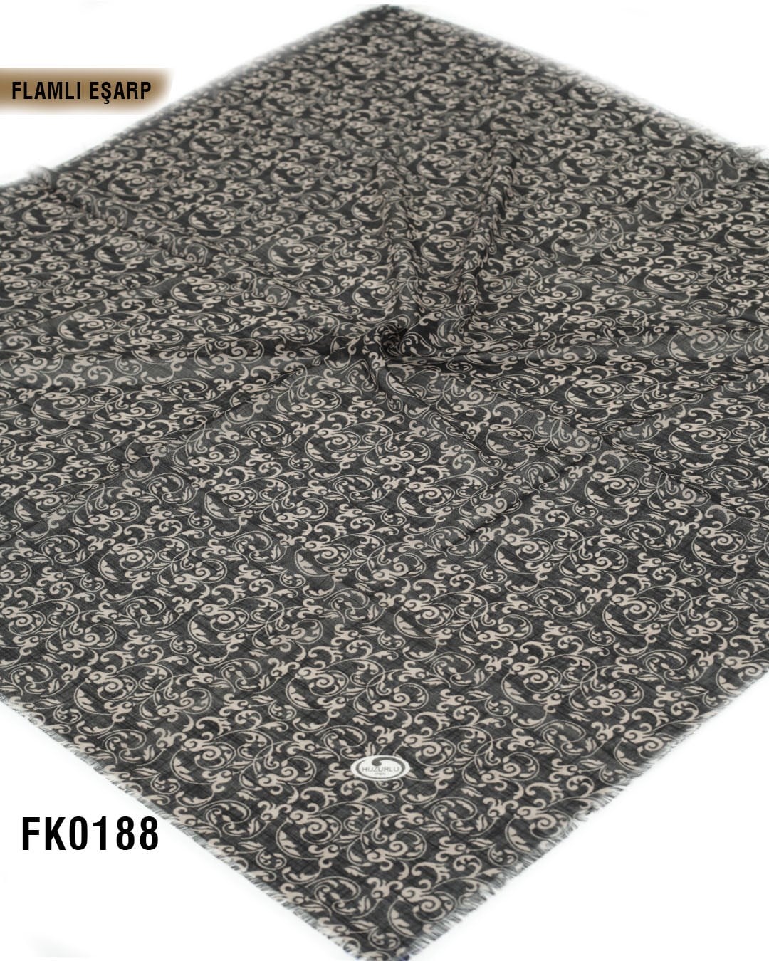 DOLCE İpek 100*100cm Flamlı Eşarp FK0188-4110