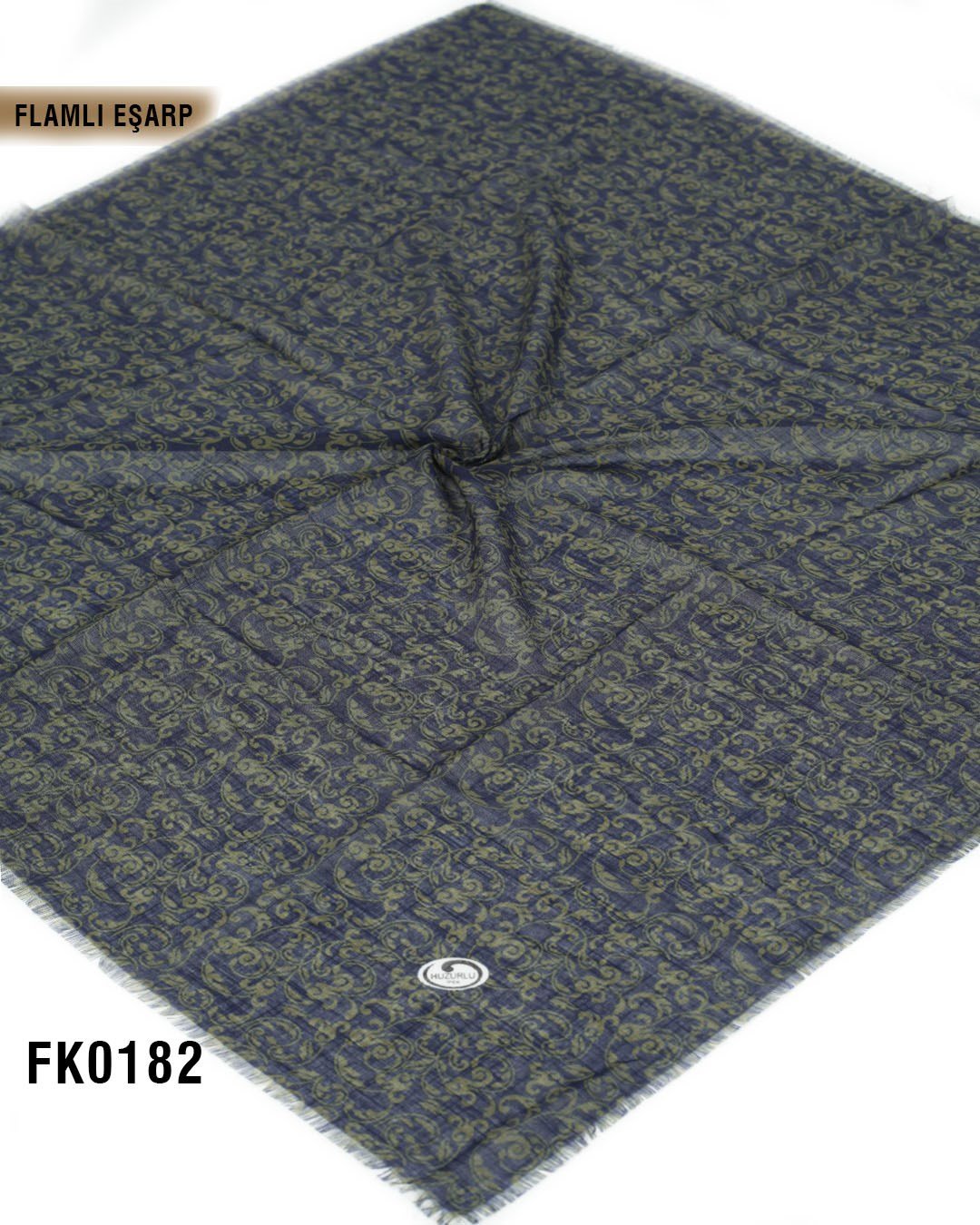 DOLCE İpek 100*100cm Flamlı Eşarp FK0182-4101