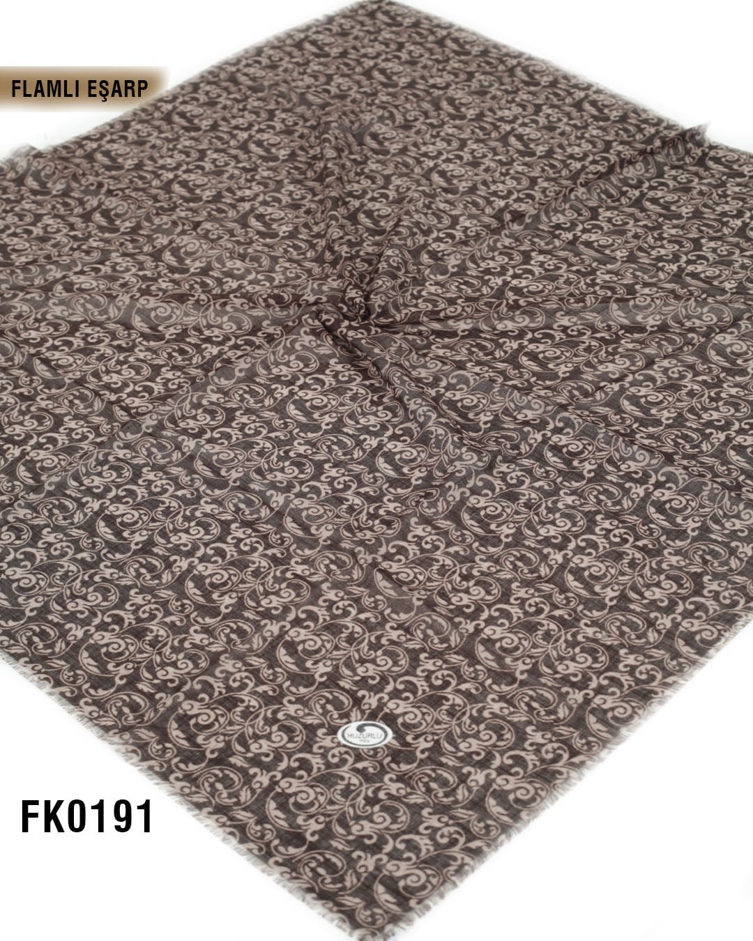 DOLCE İpek 100*100cm Flamlı Eşarp FK0191-4113