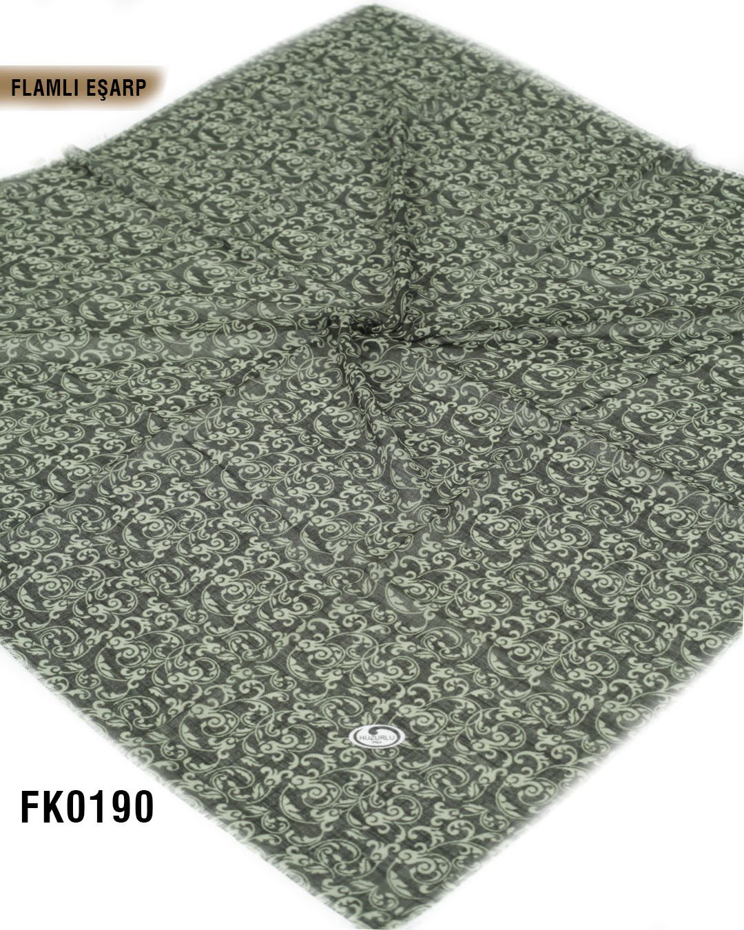 DOLCE İpek 100*100cm Flamlı Eşarp FK0190-4112
