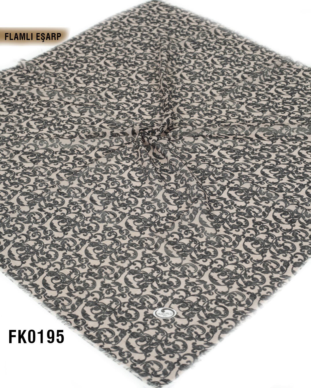 DOLCE İpek 100*100cm Flamlı Eşarp FK0195-4118